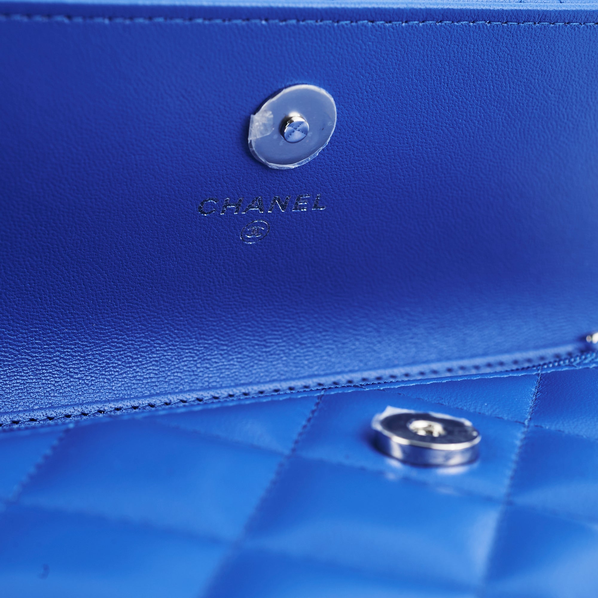 Chanel Mini Seasonal Flap Bag in Lambskin Leather - Elegant Blue Crossbody Bag for Women | Perfect for Date Night, Parties & Special Occasions