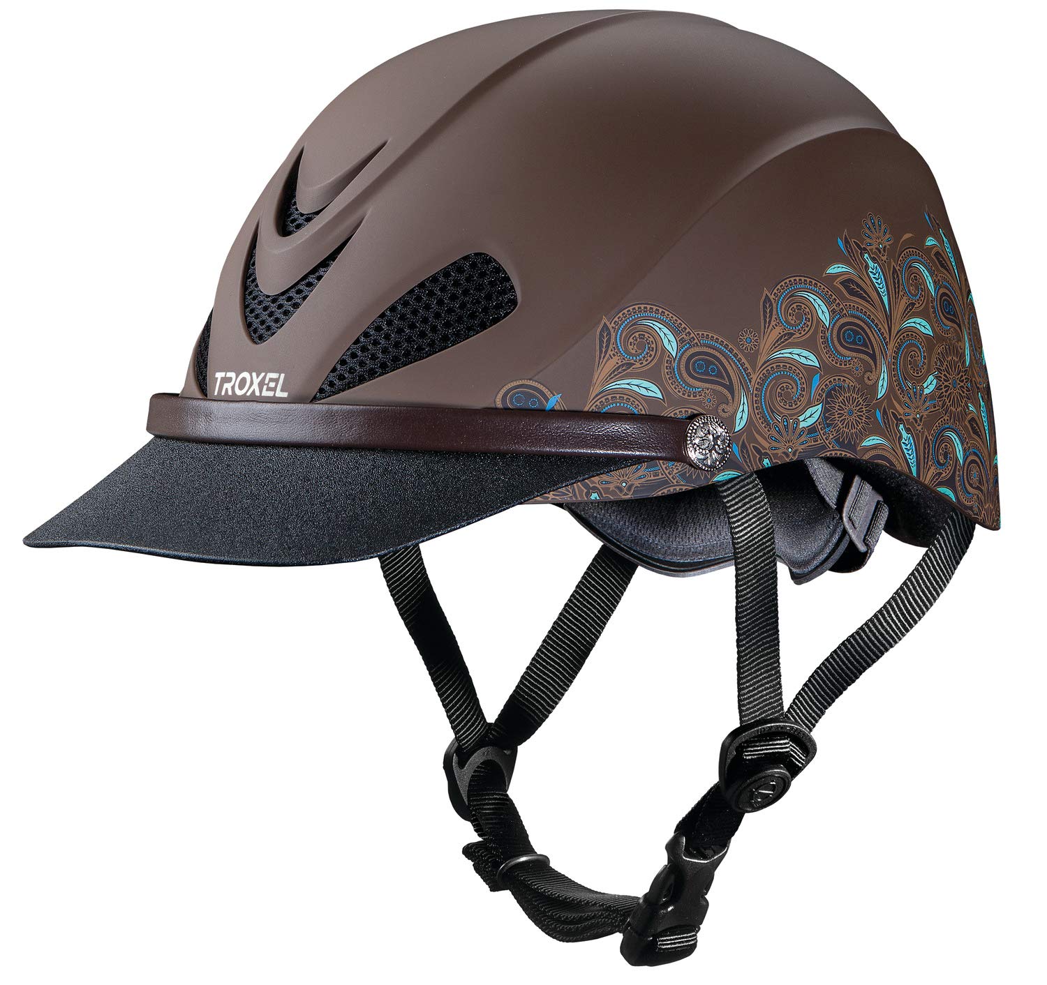 Troxel Dakota Trail Horse Riding Helmet - Low-Profile Lightweight Adjustable Equestrian Safety Helmet for Western & English Riding - Perfect for Trail Riding, Horse Shows & Training