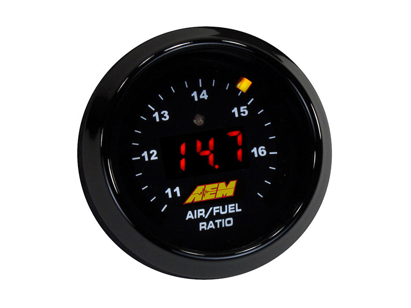 AEM Digital Wideband UEGO Air Fuel Ratio Gauge - High Performance O2 Sensor for Cars, Trucks & Racing - Real-Time AFR Monitoring for Tuning & Diagnostics