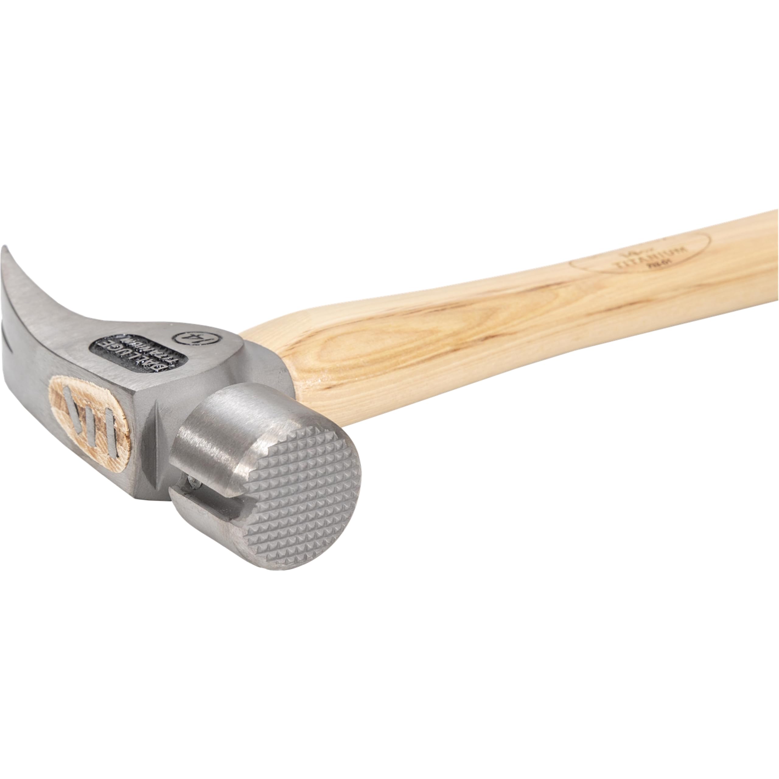 Vaughan Dalluge 14oz Titanium Hammer with Magnetic Nail Holder & Milled Face - Model 7175 (VN07175) - Perfect for Carpentry, Framing, and DIY Home Improvement Projects