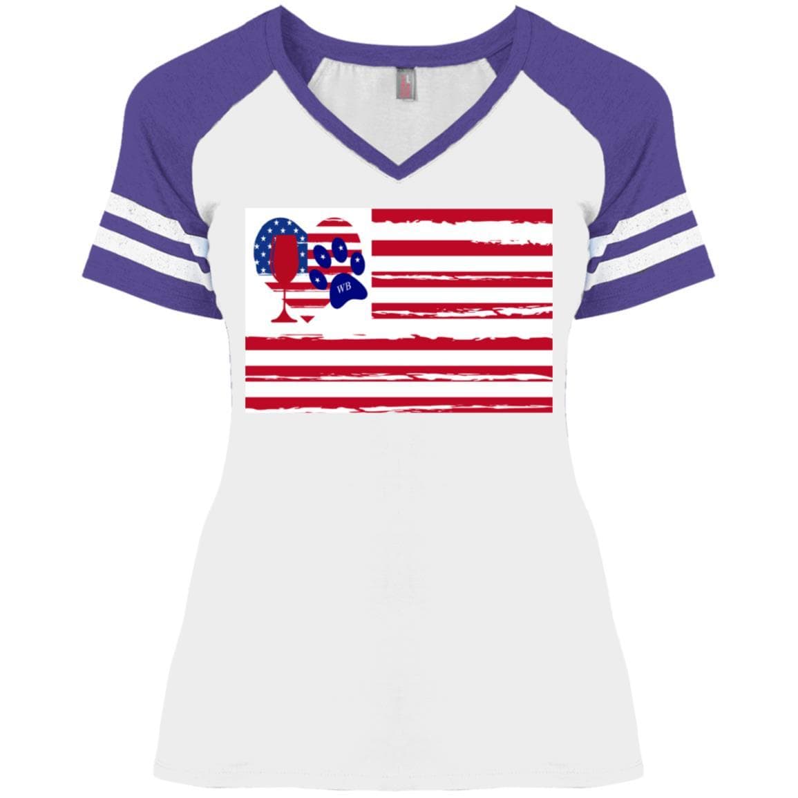 White/Heather Purple
