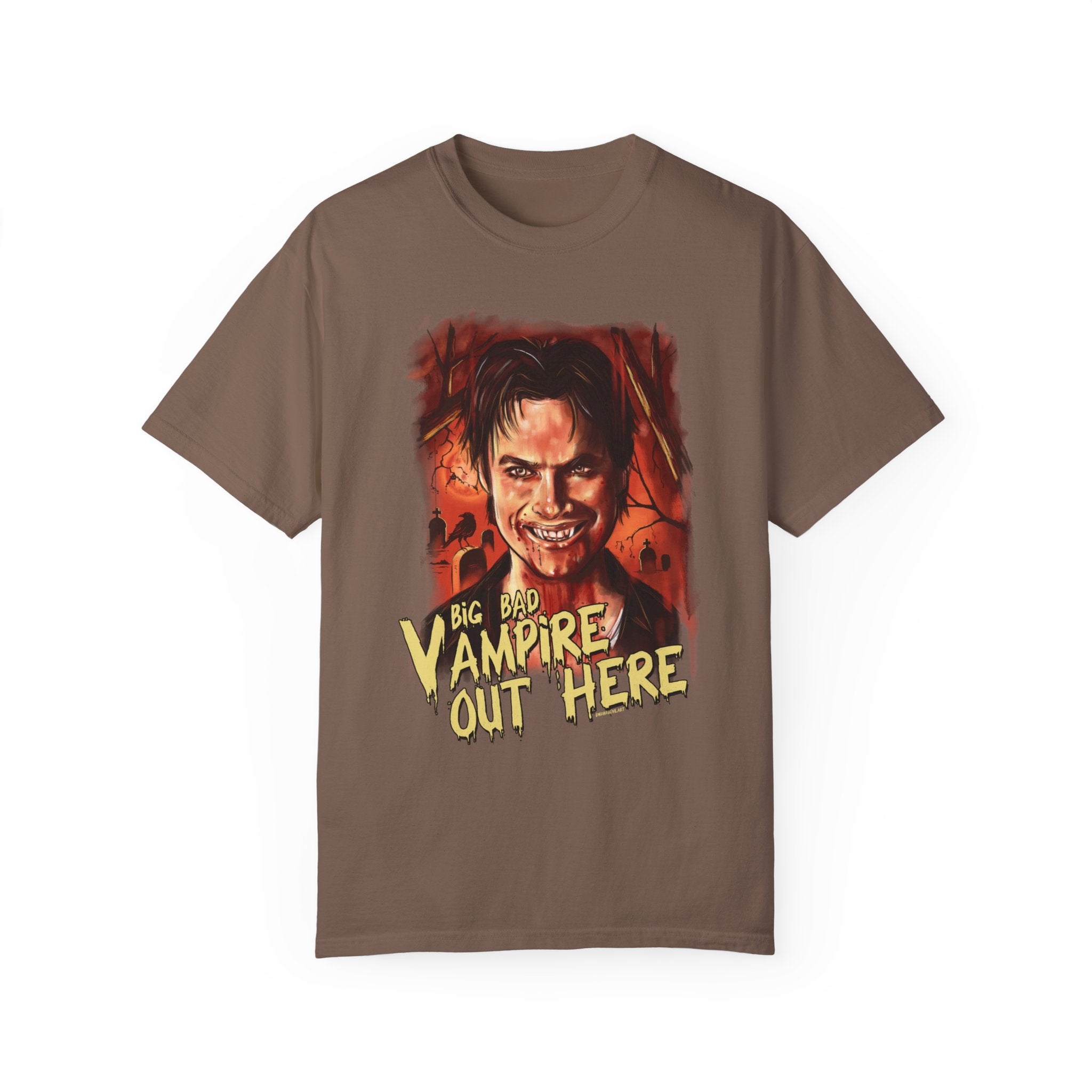 Big Bad Vamp Tshirt - Gothic Vampire Graphic Tee for Men & Women | Perfect for Halloween, Cosplay & Alternative Fashion