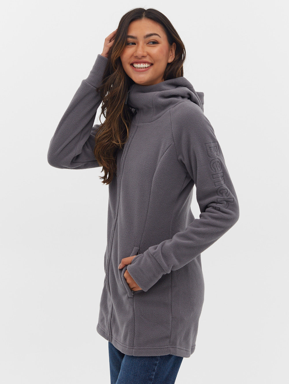 Polar Fleece Long Zip Up Jacket for Men & Women - Warm Winter Outerwear for Hiking, Camping & Outdoor Activities