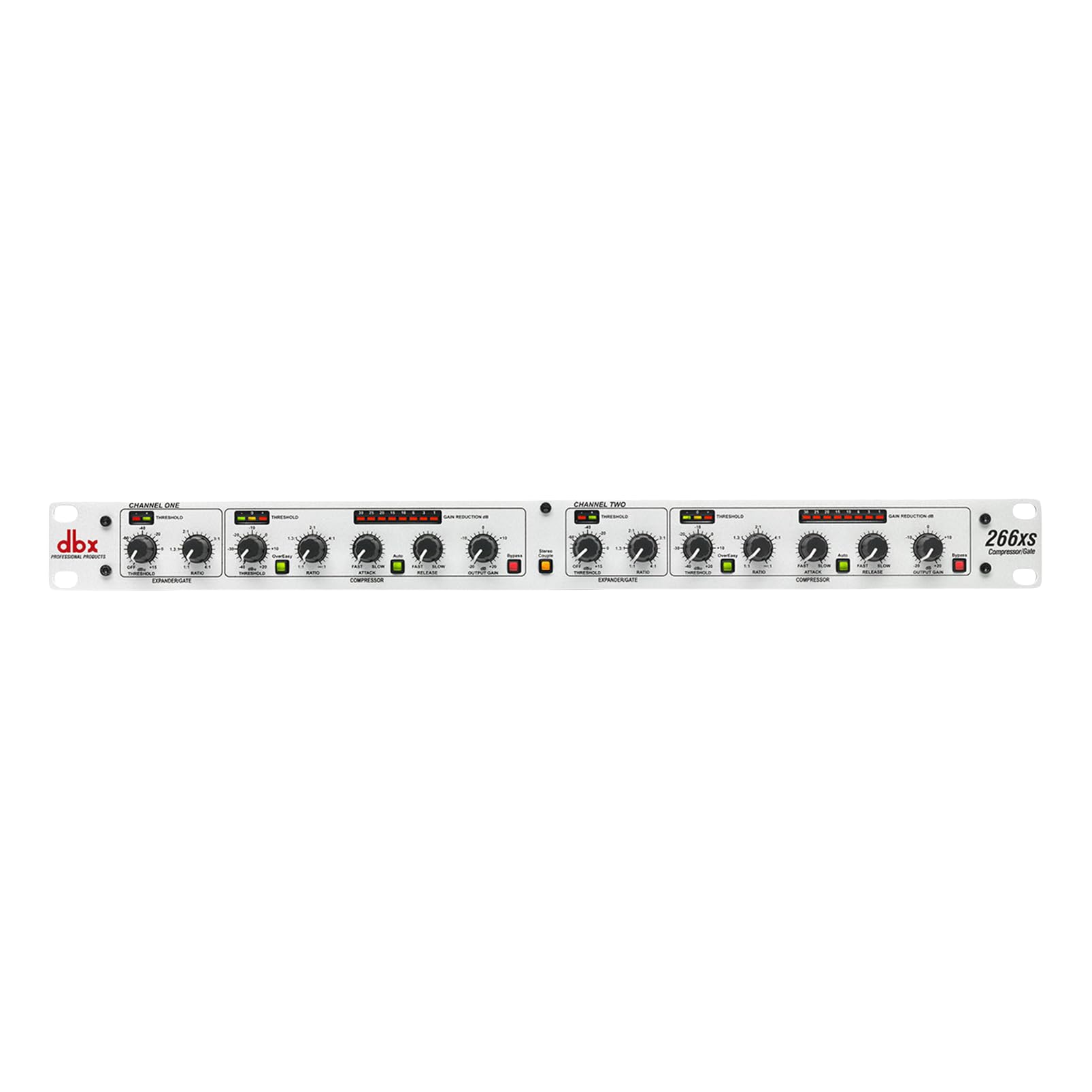 dbx 266xs Professional Audio Compressor/Gate Dynamic Effects Processor with Sidechain Insert | 1U Rack Mount Studio Equipment for Live Sound, Touring & Home Recording | Perfect for Podcasting, Music Production & Stage Performances