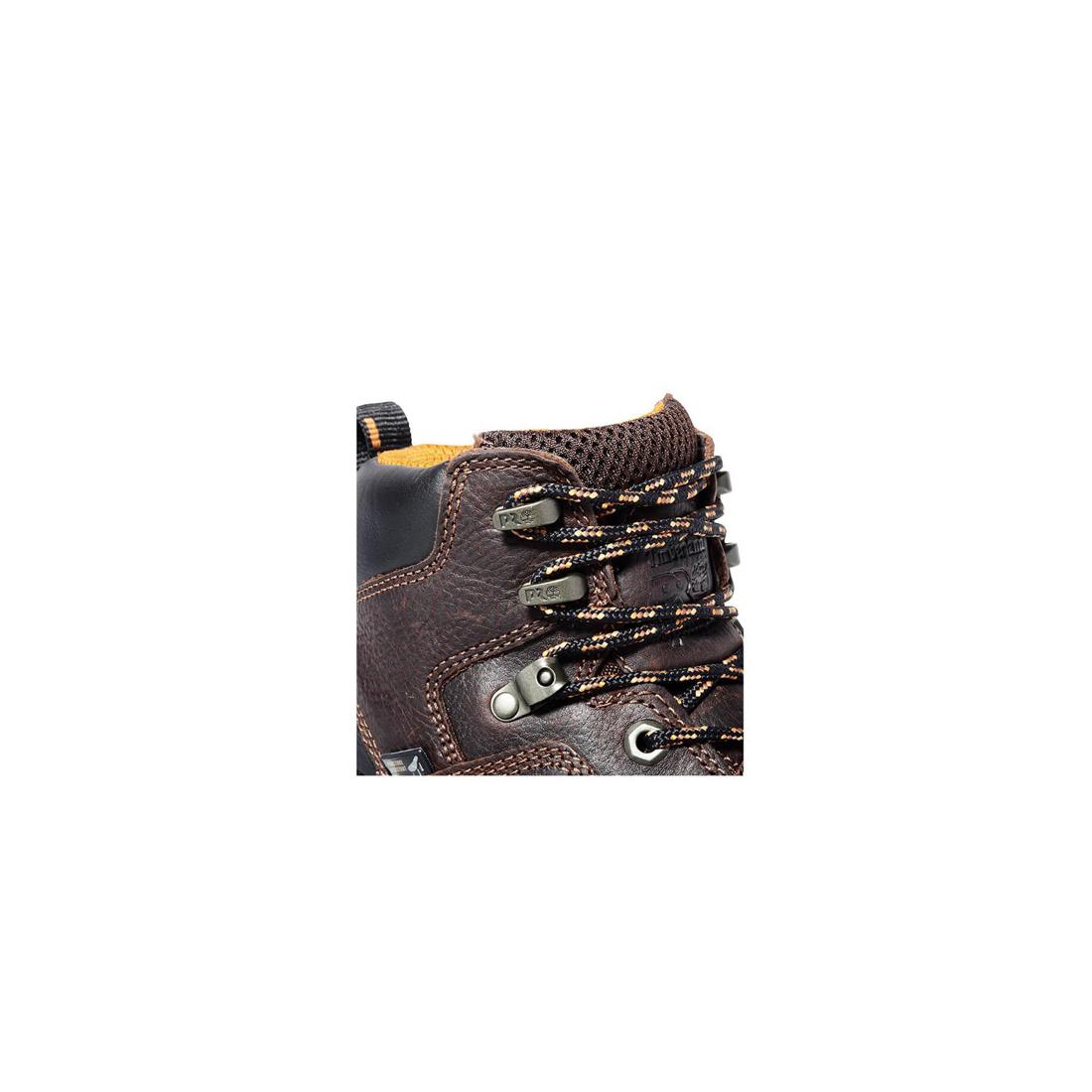 Endurance 6 Inch Steel Toe PR Work Boots for Men - Brown Safety Shoes for Construction, Warehouse & Industrial Work