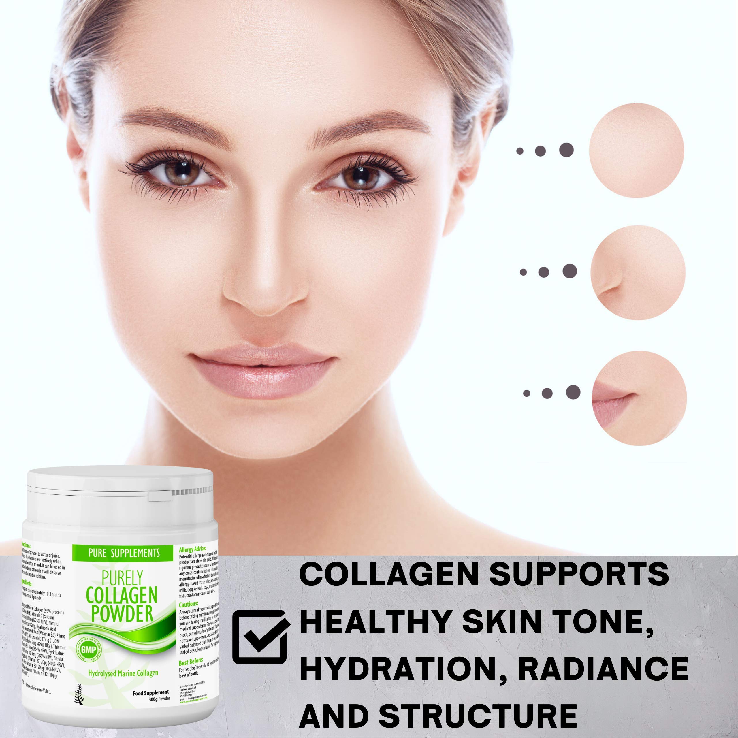 Premium Marine Collagen Powder with Hydrolyzed Protein Peptides | Supports Joint, Skin, Hair & Nail Health | Contains Hyaluronic Acid, Vitamin C & Biotin | Soluble Orange Flavor Supplement for Women & Men | Ideal for Post-Workout Recovery & Anti-Aging Skincare Routine