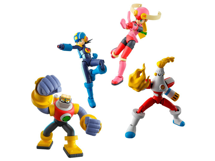 Bandai Mega Man EXE SMP Shokugan Modeling Project Action Figure - Poseable Mega Man EXE Battle Network Vol.1 Model Kit for Collectors & Gamers - Perfect for Display, Gaming Battles & Anime Fans