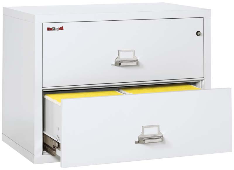 FireKing 2-Drawer 38-Inch Wide Lateral Fireproof File Cabinet - Secure Document Storage for Office & Home Use