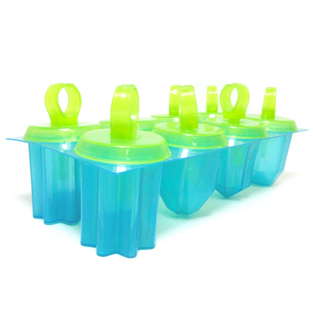 2 Pack Reusable Ice Pop Maker Jewel Ring Popsicle Molds - DIY Frozen Dessert Treats for Kids & Adults - Perfect for Summer Parties, BBQs, and Family Fun