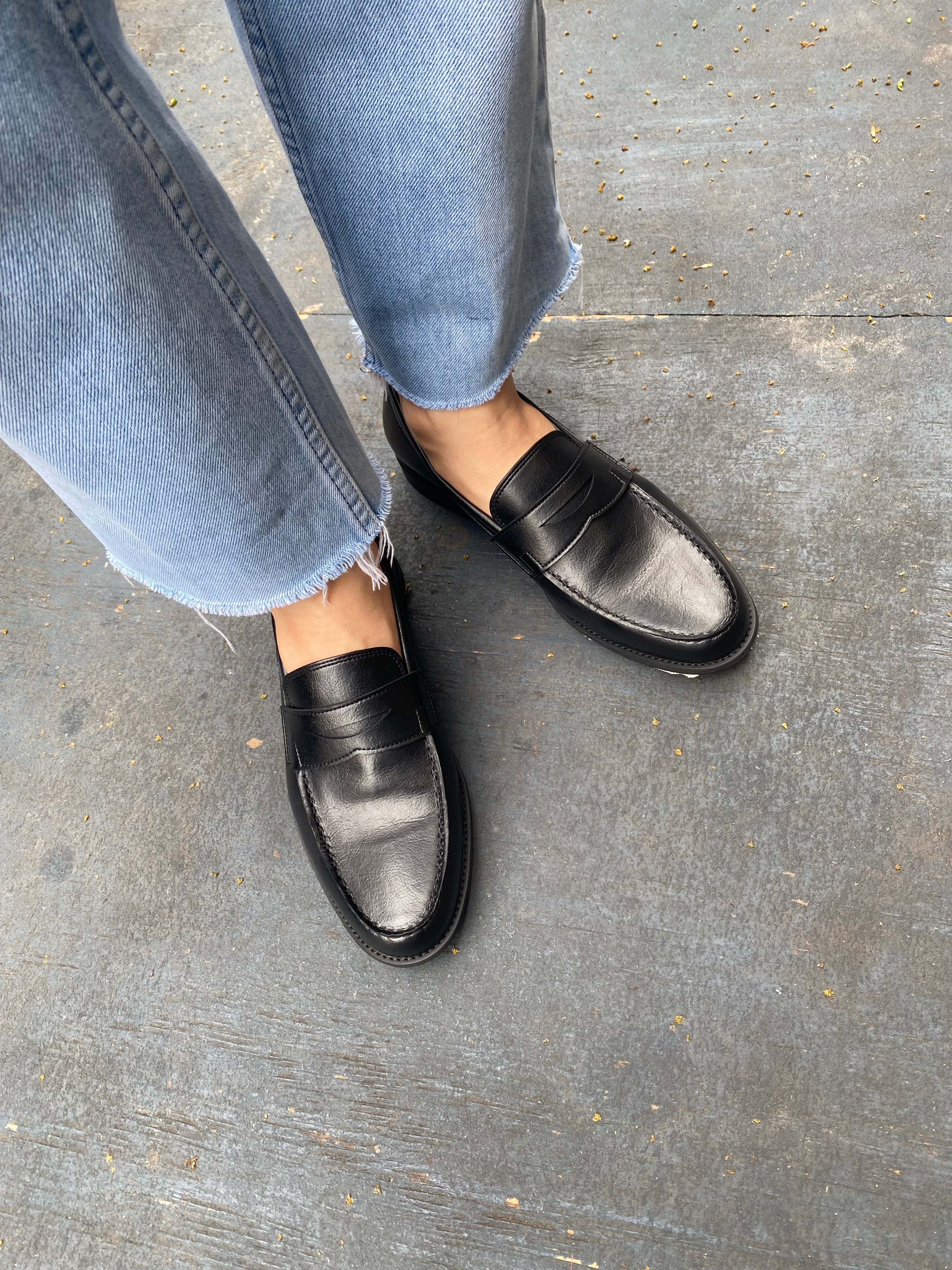 Novacas Anthony Black Leather Loafers for Men - Comfortable Slip-On Dress Shoes for Business, Office & Casual Wear