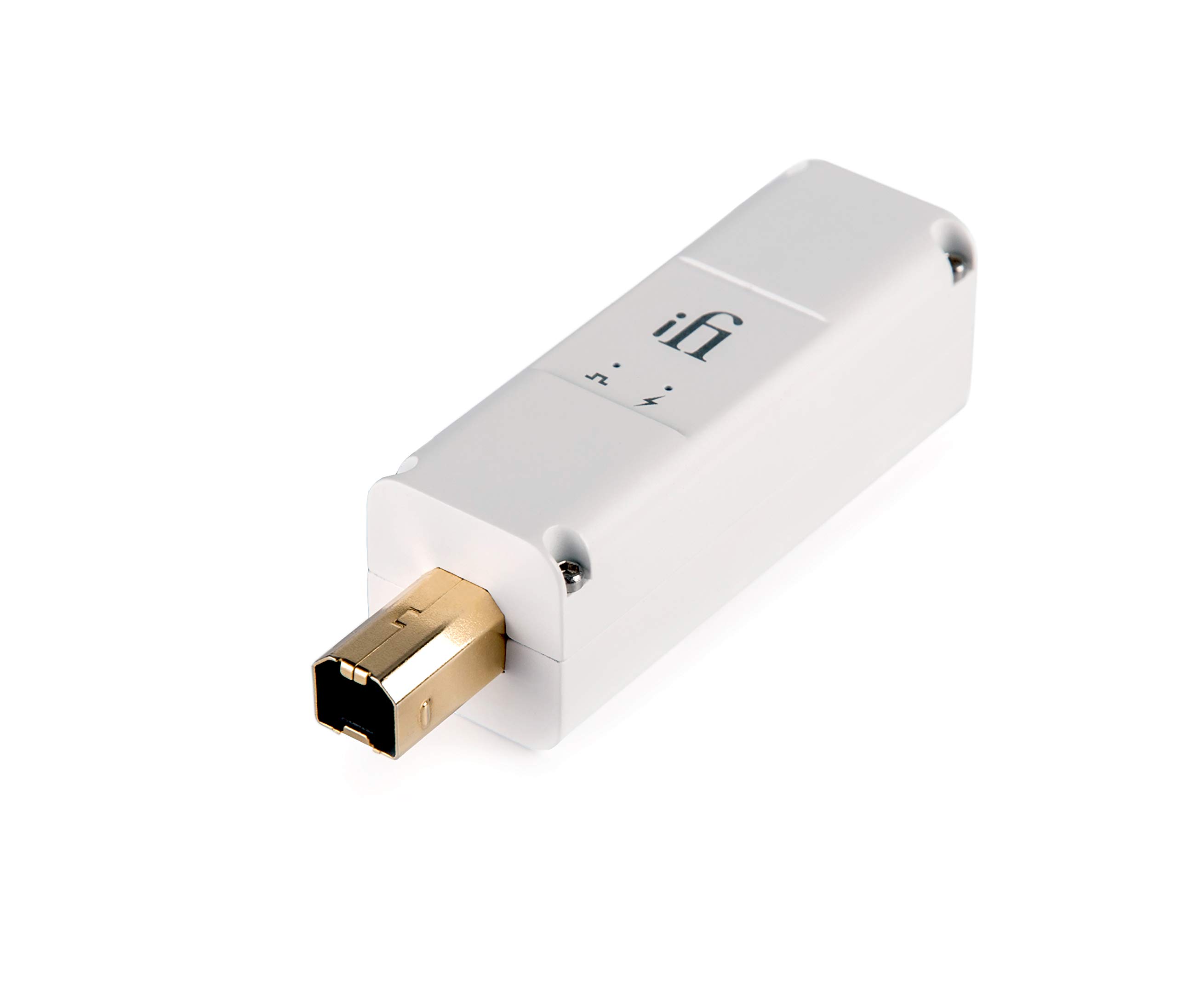 iFi iPurifier3 USB Audio & Data Signal Filter - Noise Reduction for HiFi Systems (USB Type B Male, White) | Perfect for Audiophiles, Recording Studios & Home Theater Setups