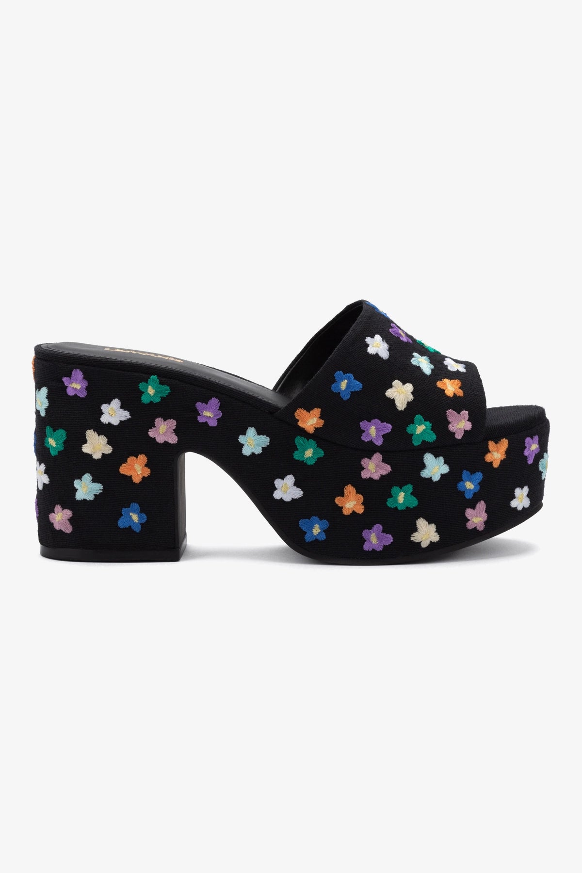 Miso Platform Sandal for Women - Black Linen Comfortable Summer Sandals | Casual Walking, Beach Vacation, and Everyday Wear