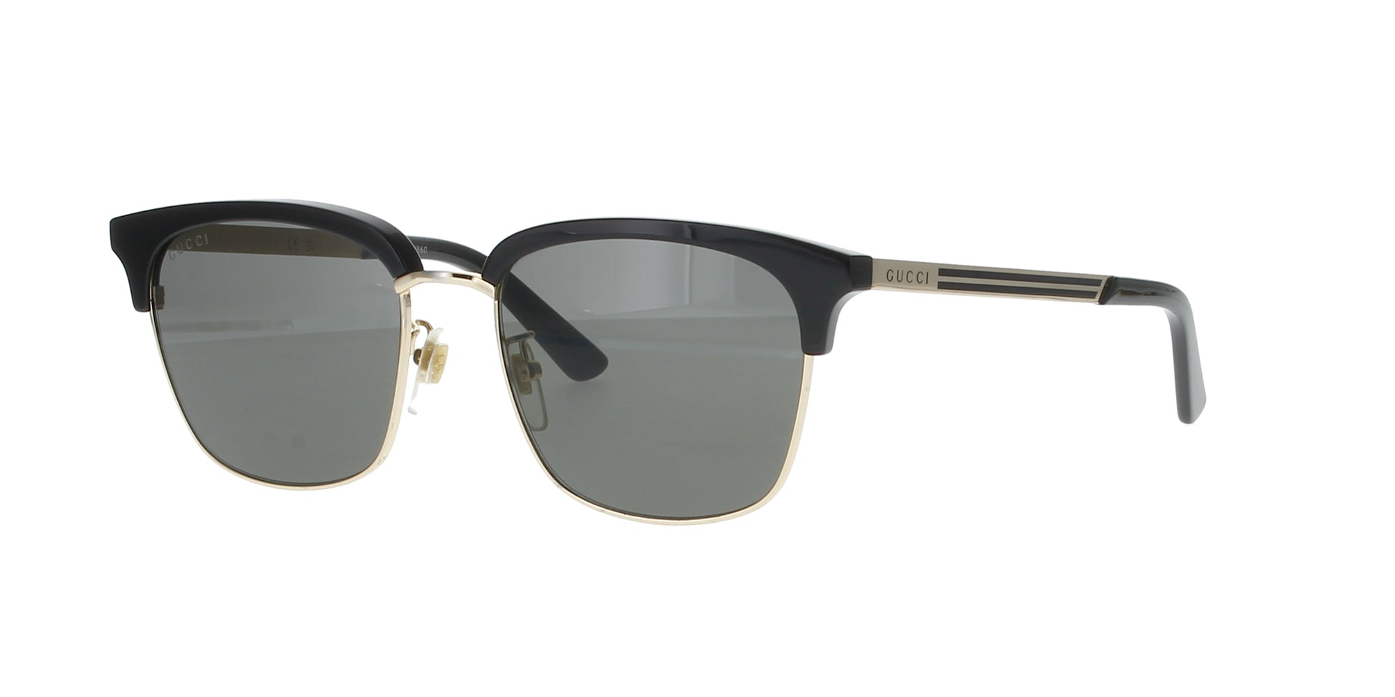 Luxury Black and Gold Square Gucci Sunglasses for Women & Men – UV Protection Designer Shades for Fashion, Travel & Outdoor Activities