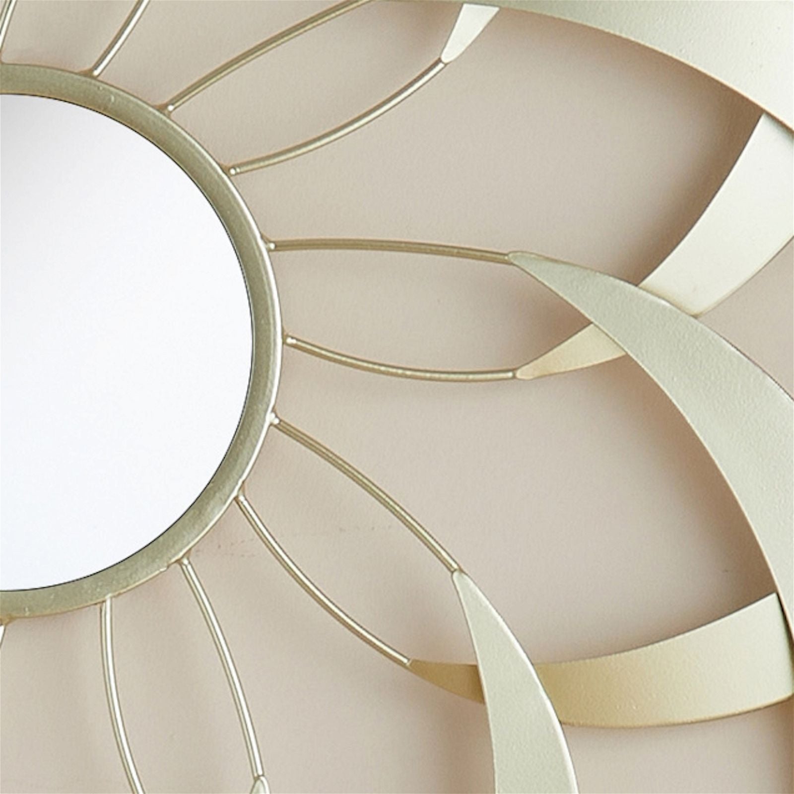 Stylish Gold Leaf Design ARI Mirror 700mm by Criterion - Perfect for Living Room, Bedroom & Bathroom Decor