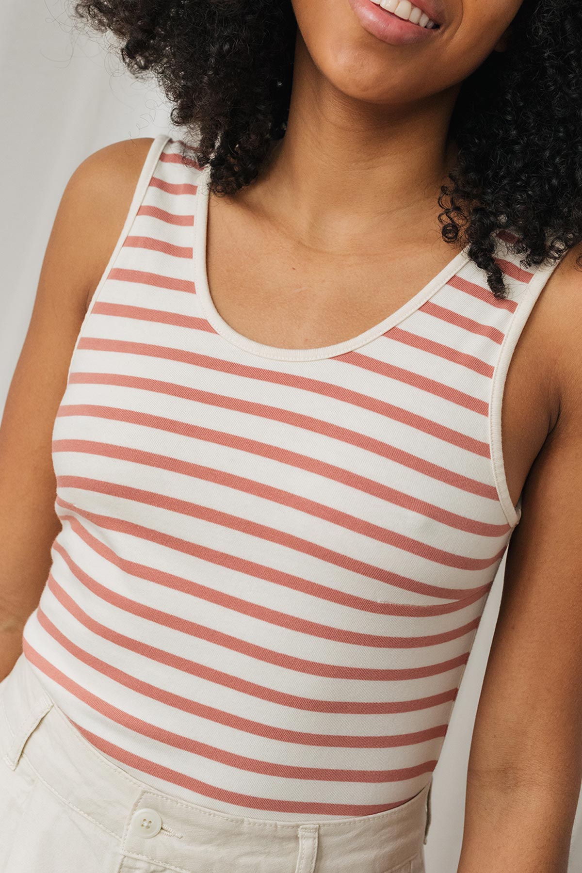 Boko Rose Stripes - Stylish and Trendy Striped Pattern for Fashionable Outfits | Perfect for Casual Wear, Summer Dresses, and Beach Vacations