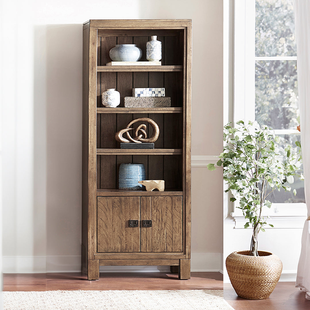 Millers Creek Wooden Bookcase - 5-Tier Storage Shelf for Home & Office - Perfect for Books, Decor & Organizing Spaces