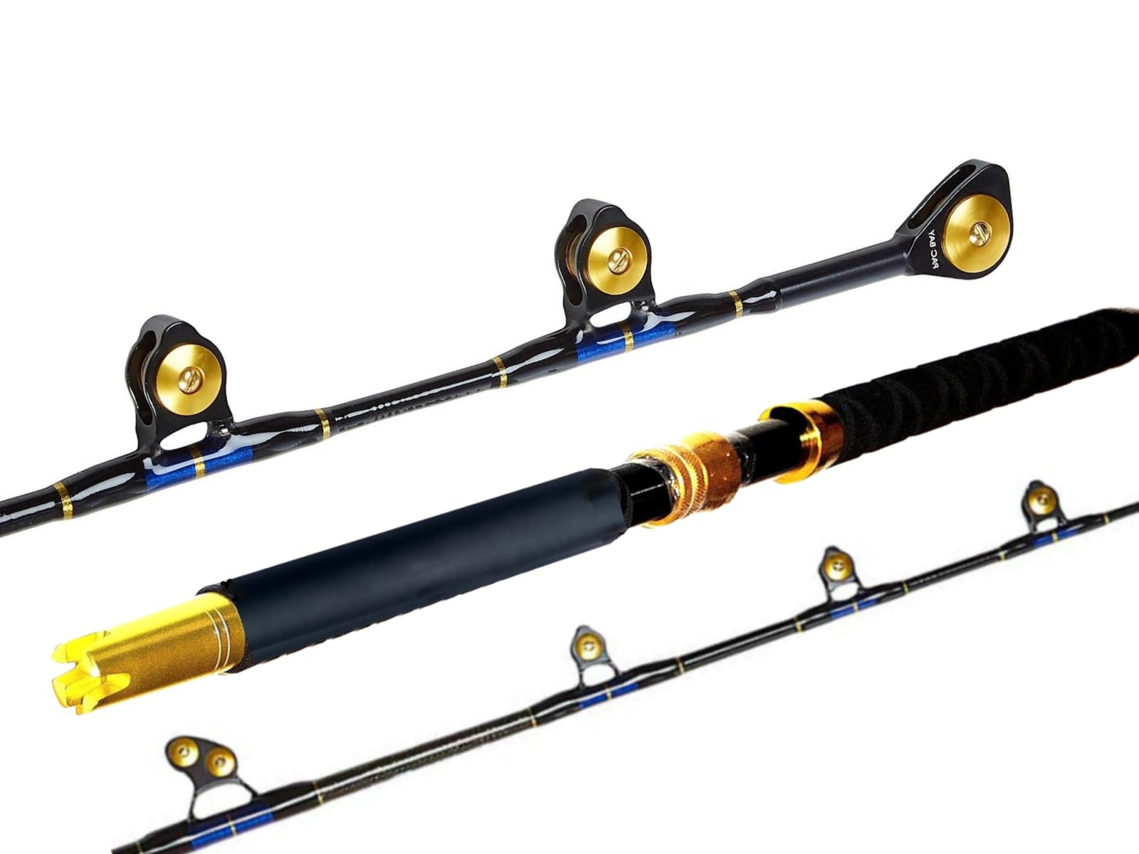 Premium Carbon Fiber 6FT Venom PRO Series Fishing Rod (80-130LB) with PAC Bay Guides - Compatible with Penn & Shimano Reels - Ideal for Offshore Fishing, Big Game Tournaments & Saltwater Angling