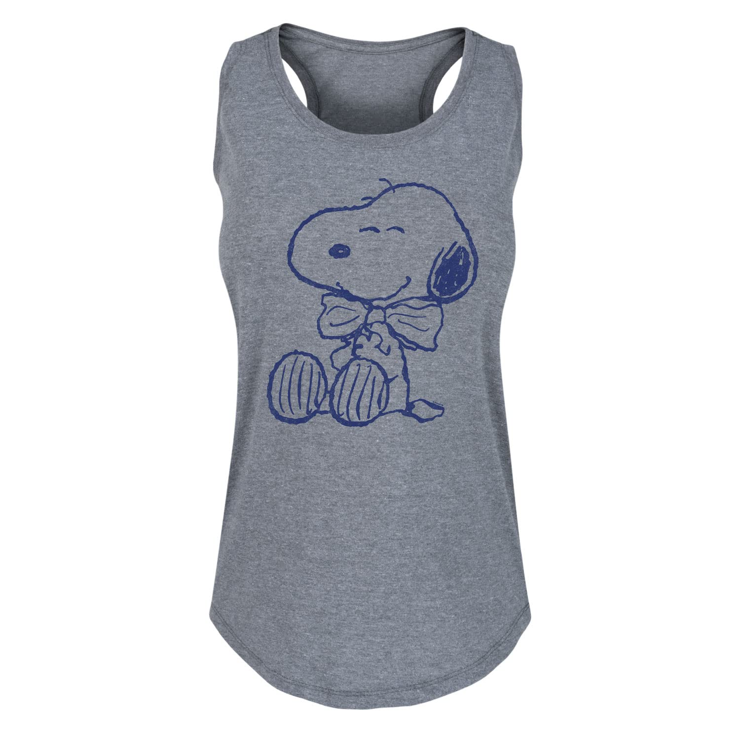 HYBRID APPAREL Women's Snoopy Faces Graphic Racerback Tank Top - Peanuts Collection - Casual Summer Wear for Women - Perfect for Beach, Gym & Everyday Outfits