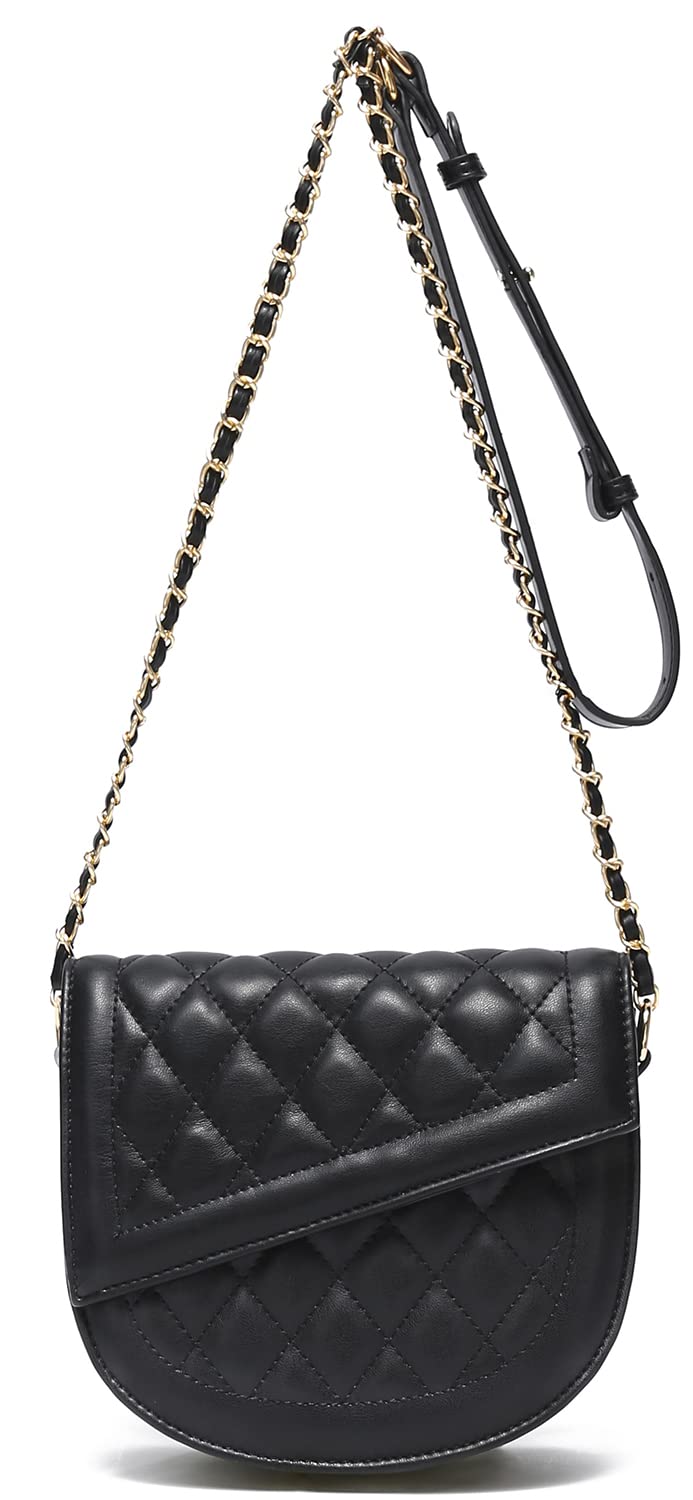 Stylish Quilted Crossbody Purse for Women - Adjustable Chain Shoulder Bag in Faux Leather | Perfect for Work, Travel & Everyday Use
