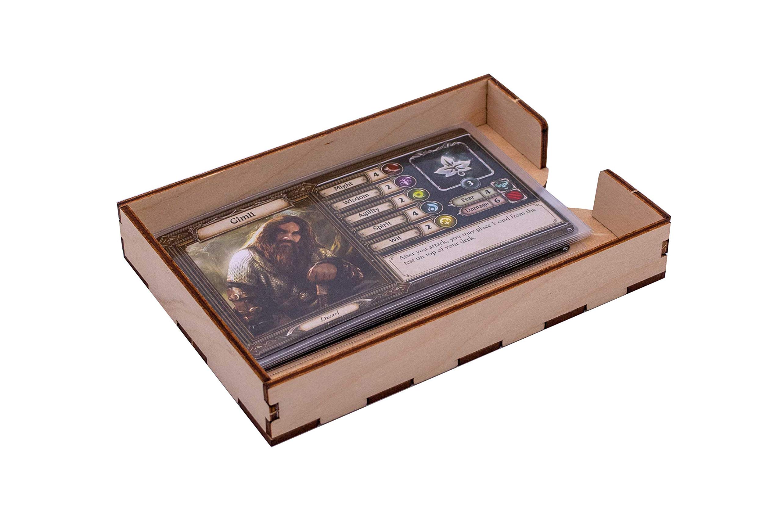 Broken Token Untold Journeys Box Organizer for Lord of The Rings: Journeys in Middle-Earth - Premium Wooden Storage Box with Multiple Trays - Board Game Accessory for Fantasy Tabletop Gaming - Perfect for Game Nights and LOTR Collectors