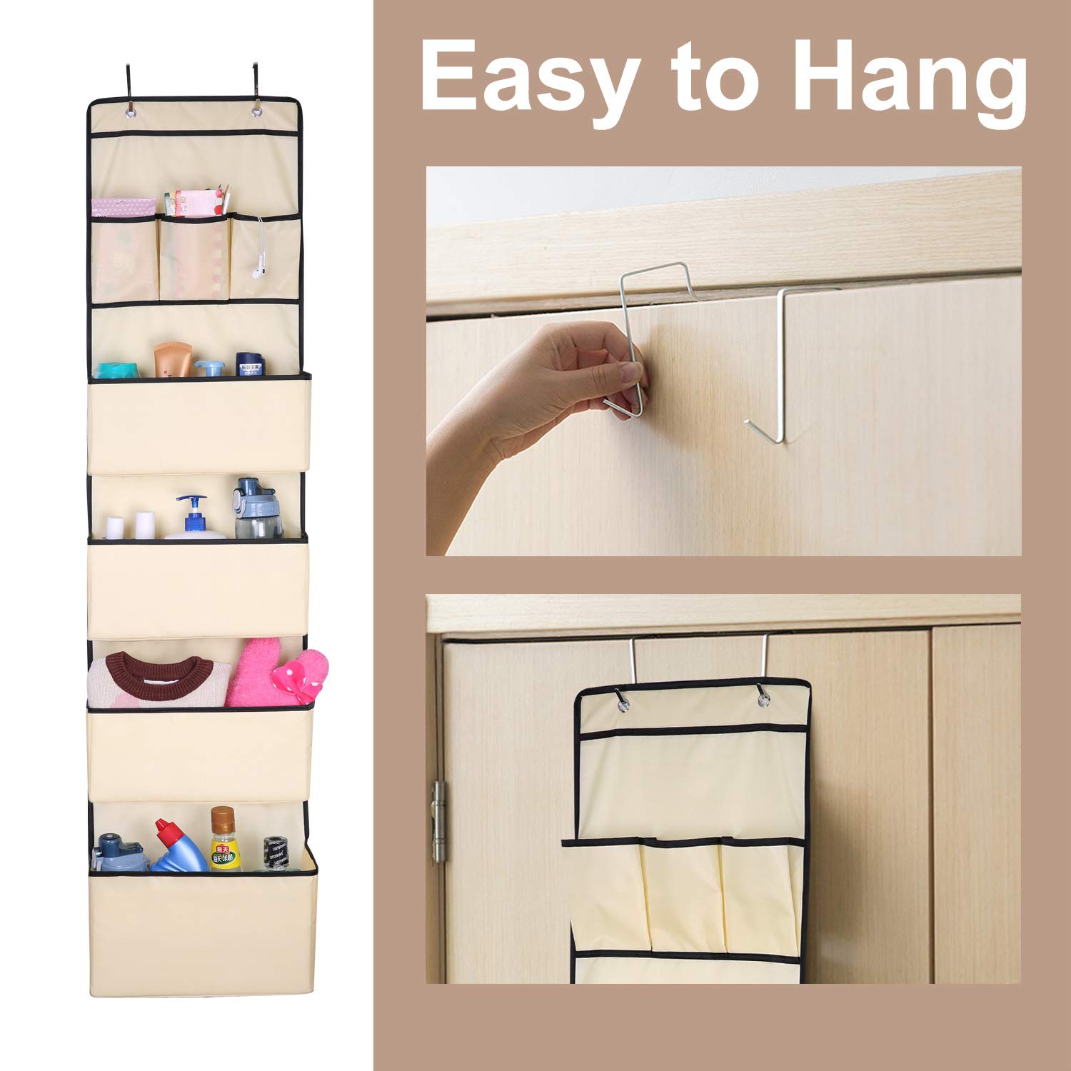 Wireless Charging Case for AirPods with Hanging Door Organizer - Portable Charger for iPhone Accessories, Perfect for Travel, Home & Office Use