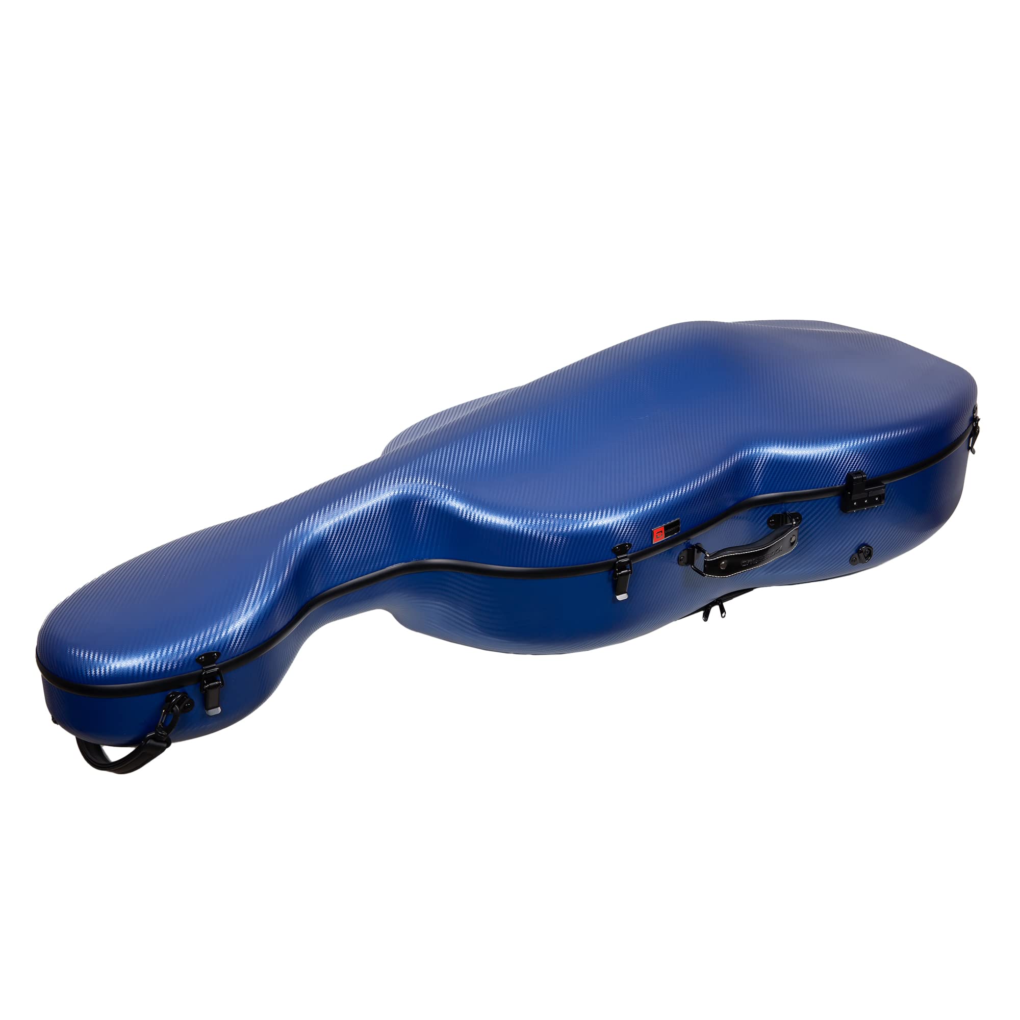 Crossrock 4/4 Carbon Fiber Cello Case with Wheels & Backpack - Ultra Lightweight 9.9lbs, Supports 660lbs Pressure - Durable Blue Protection for Professional Musicians & Travel - Perfect for Concerts, School, Air Travel & Outdoor Performances