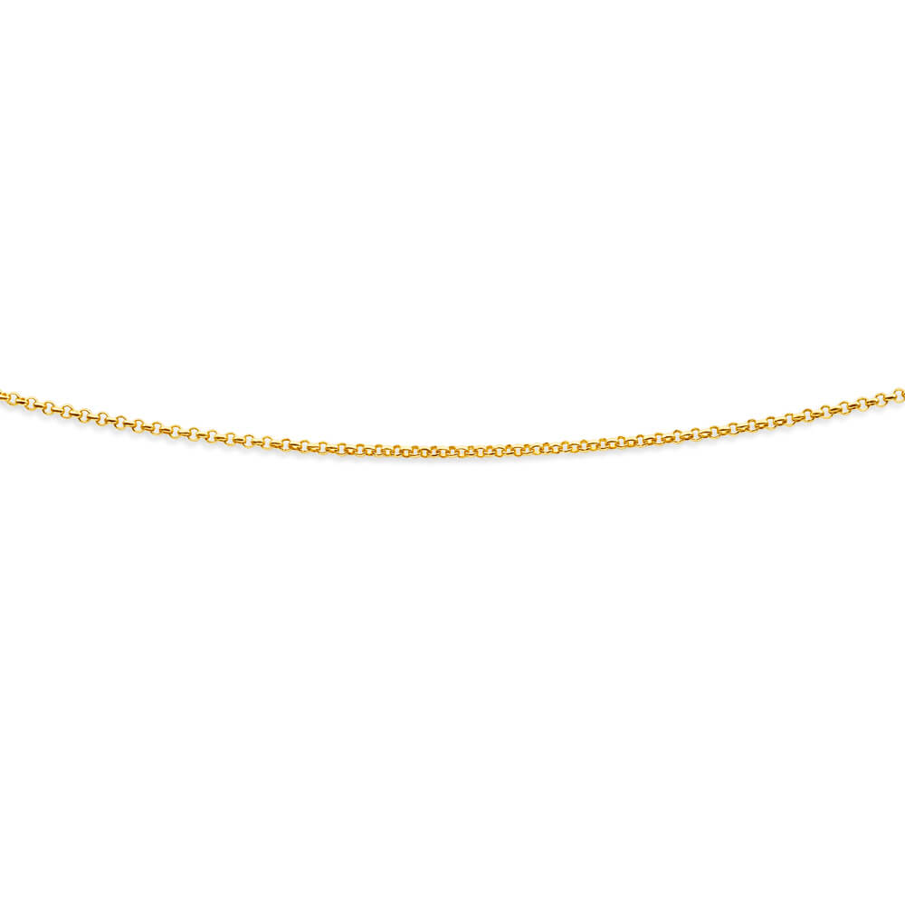 9ct Yellow Gold Silver Filled Belcher Chain Necklace - Elegant Jewelry for Women, Perfect for Everyday Wear, Gifts & Special Occasions