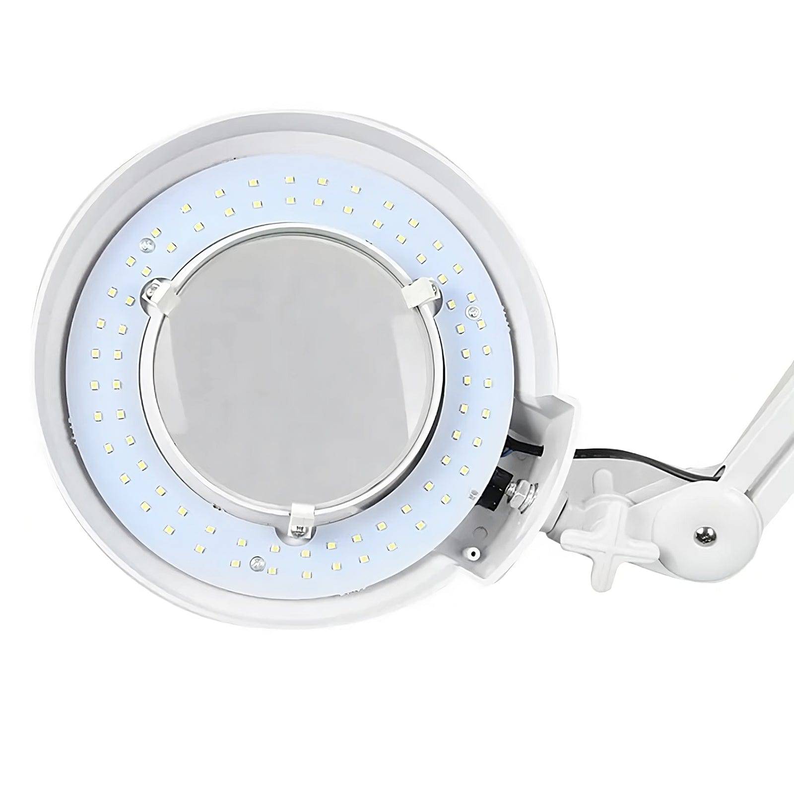 Dermalogic LED Magnifying Lamp with 5-Star Base - Bright Adjustable Light for Reading, Crafts & Makeup - Perfect for Home, Salon & Office Use