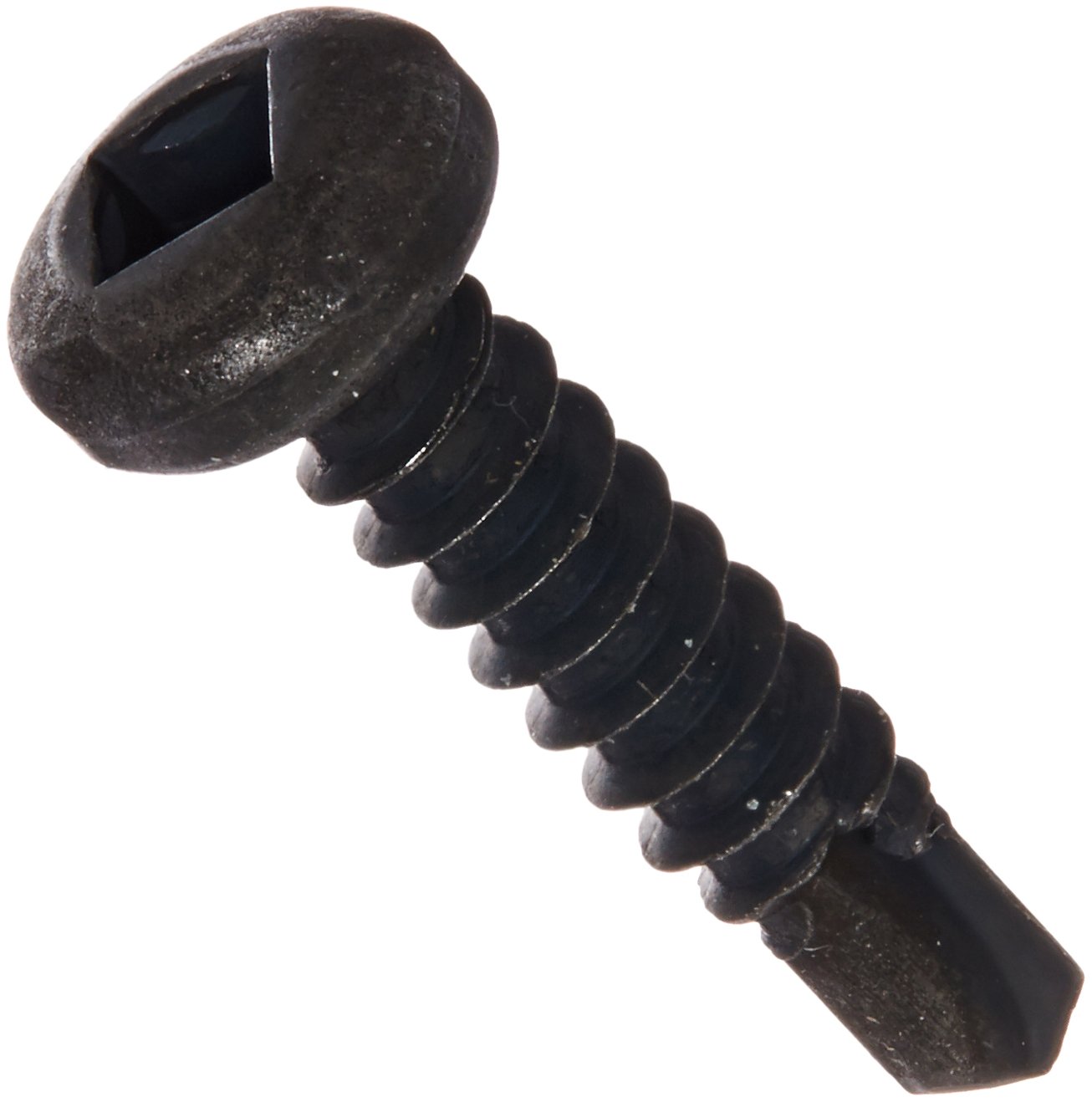 Black Oxide Steel Self-Drilling Screws #8-18 (100 Pack) - for DIY & Metalworking