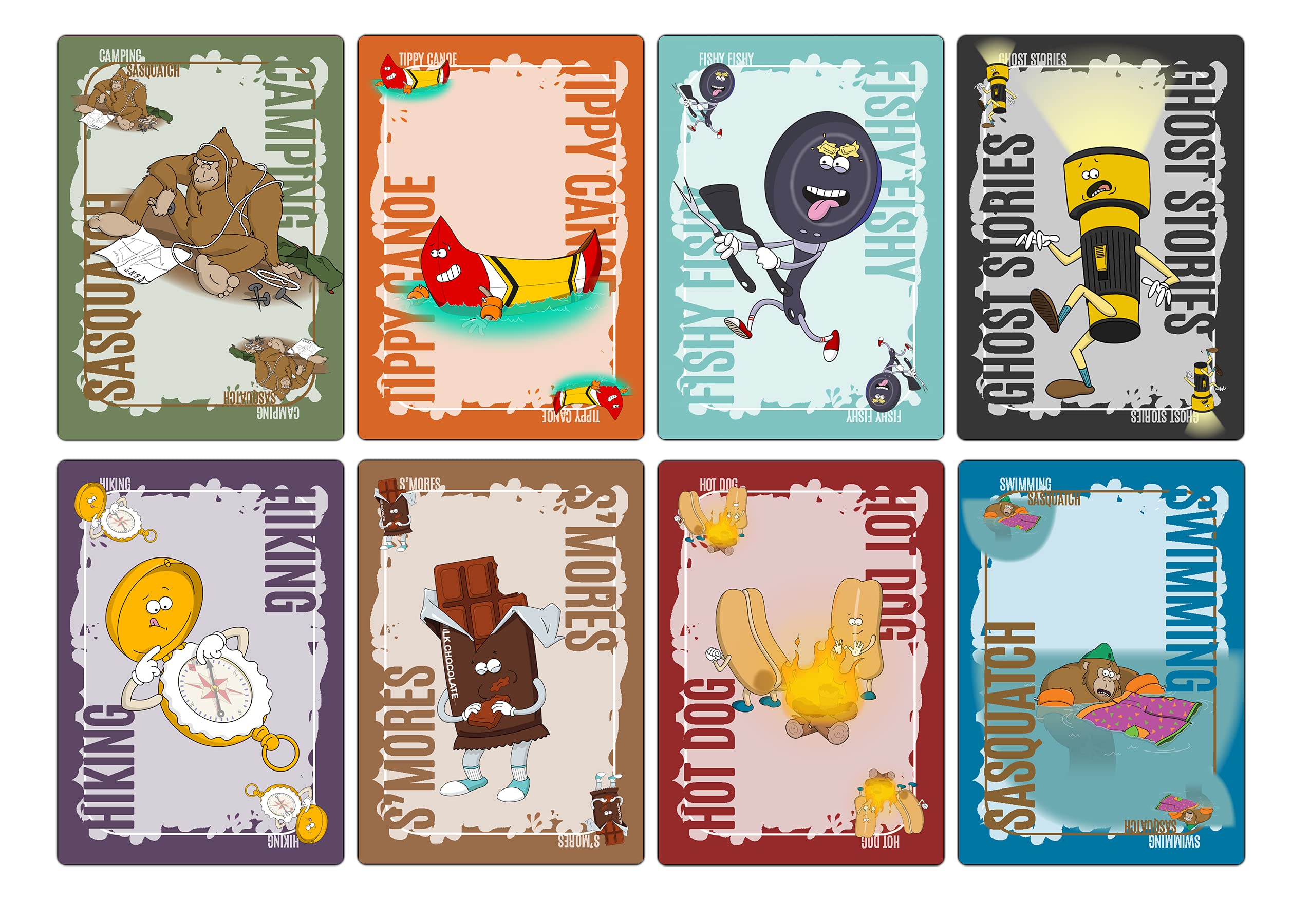 Big Discoveries Camping with Sasquatch 128-Count Family Card Game - Fun Rummy & Slapjack for Kids, Teens & Adults | Perfect for Camping Trips, Family Game Nights & Outdoor Adventures