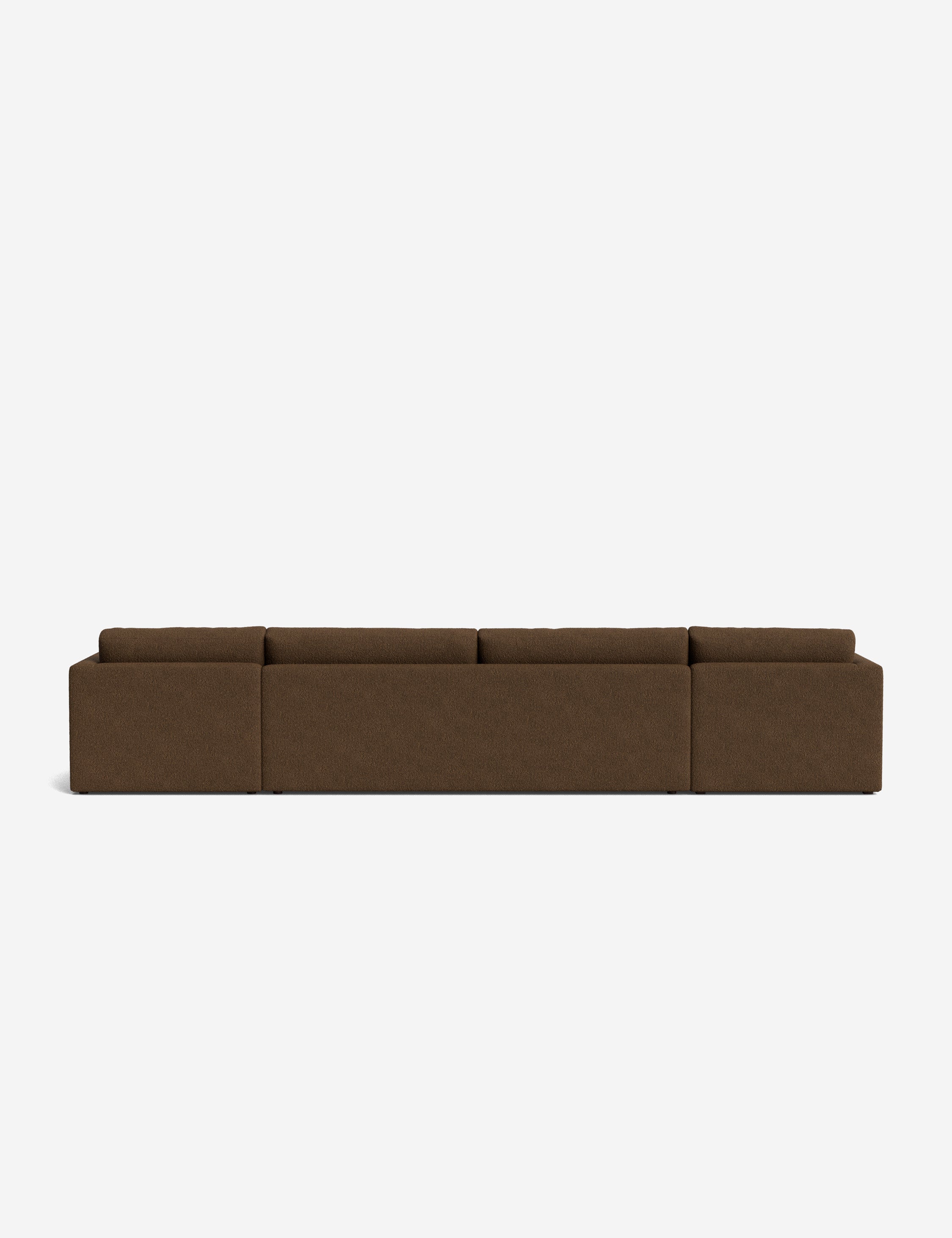 Durham U-Shaped Sectional Sofa - Modern L-Shaped Couch for Living Room, Family Room & Home Theater | Comfortable Fabric Sofa Set with Reversible Chaise