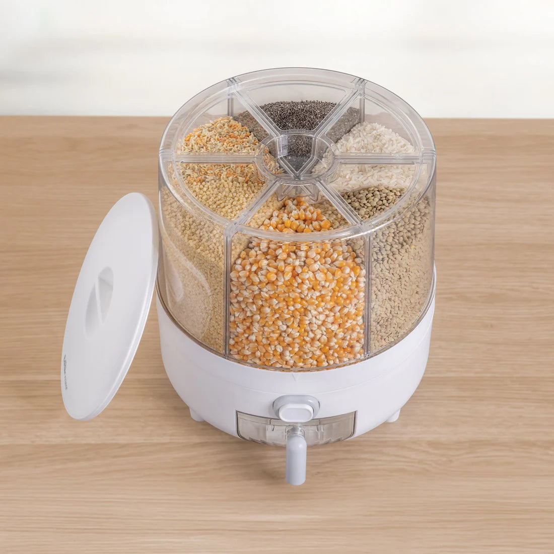 Automatic Grain Dispenser for Kitchen & Pantry - Perfect for Rice, Cereal, Beans & More | Easy Storage & Mess-Free Pouring
