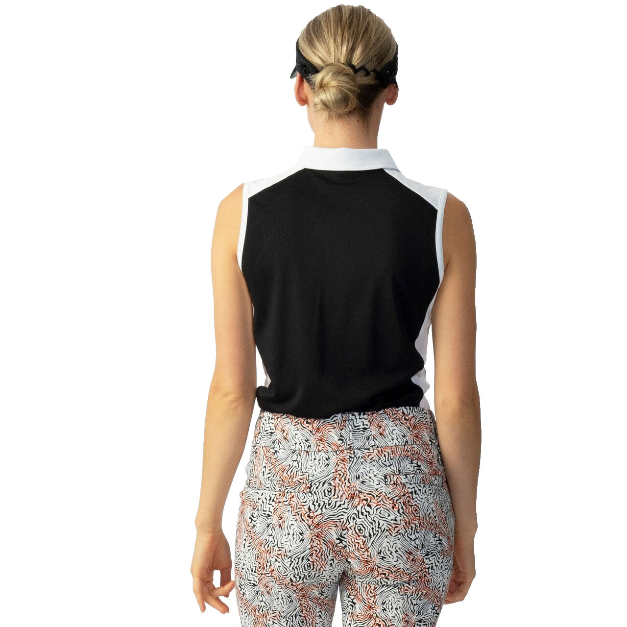 Roxa Black Women's Sleeveless Golf Polo Shirt - Breathable Moisture-Wicking Athletic Top for Golf, Tennis & Outdoor Sports