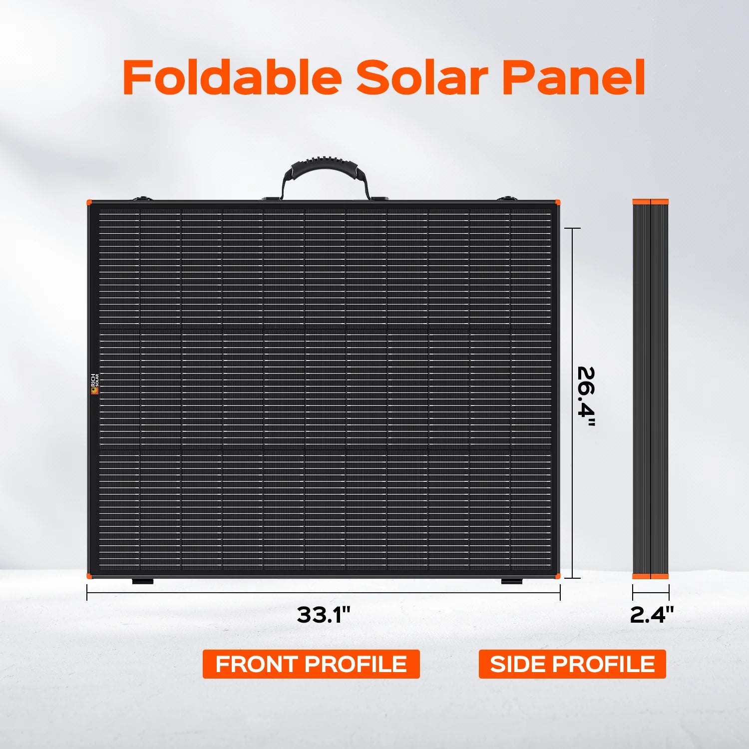 Rich Solar MEGA 200 Watt Portable Briefcase Solar Panel - Foldable Solar Charger for RV, Camping, Boating & Emergency Power - High Efficiency Solar Panel Kit with Charge Controller