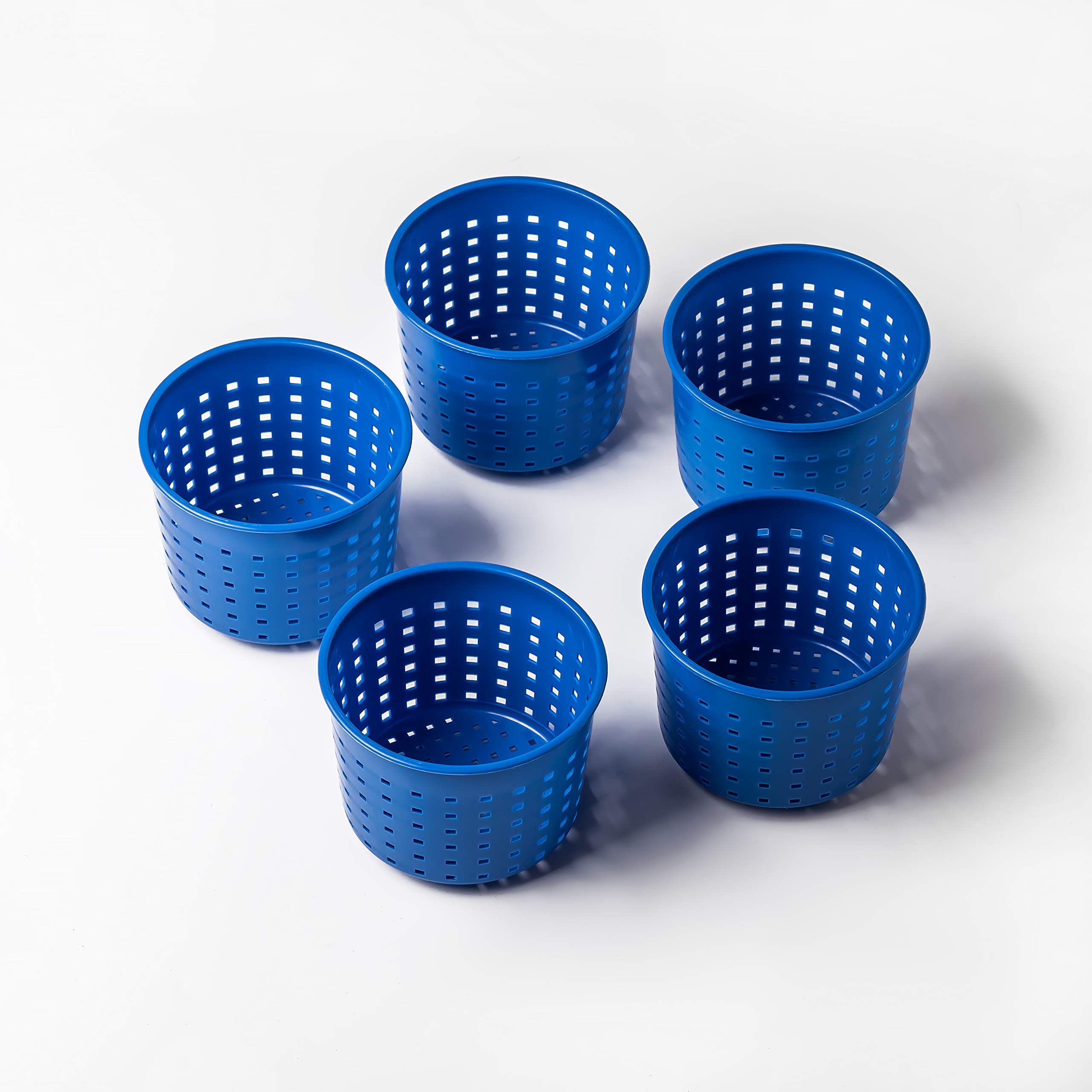 Premium Cheese Making Molds Kit - 5 Pack Soft Cheese Molds for Goat Cheese, Blue Cheese & Rennet Cheesemaking (0.3L/0.6lbs) - Essential Cheesemaking Supplies for Home Cheese Makers | Perfect for Artisan Cheese Production, DIY Cheese Crafting & Homemade Dairy Projects