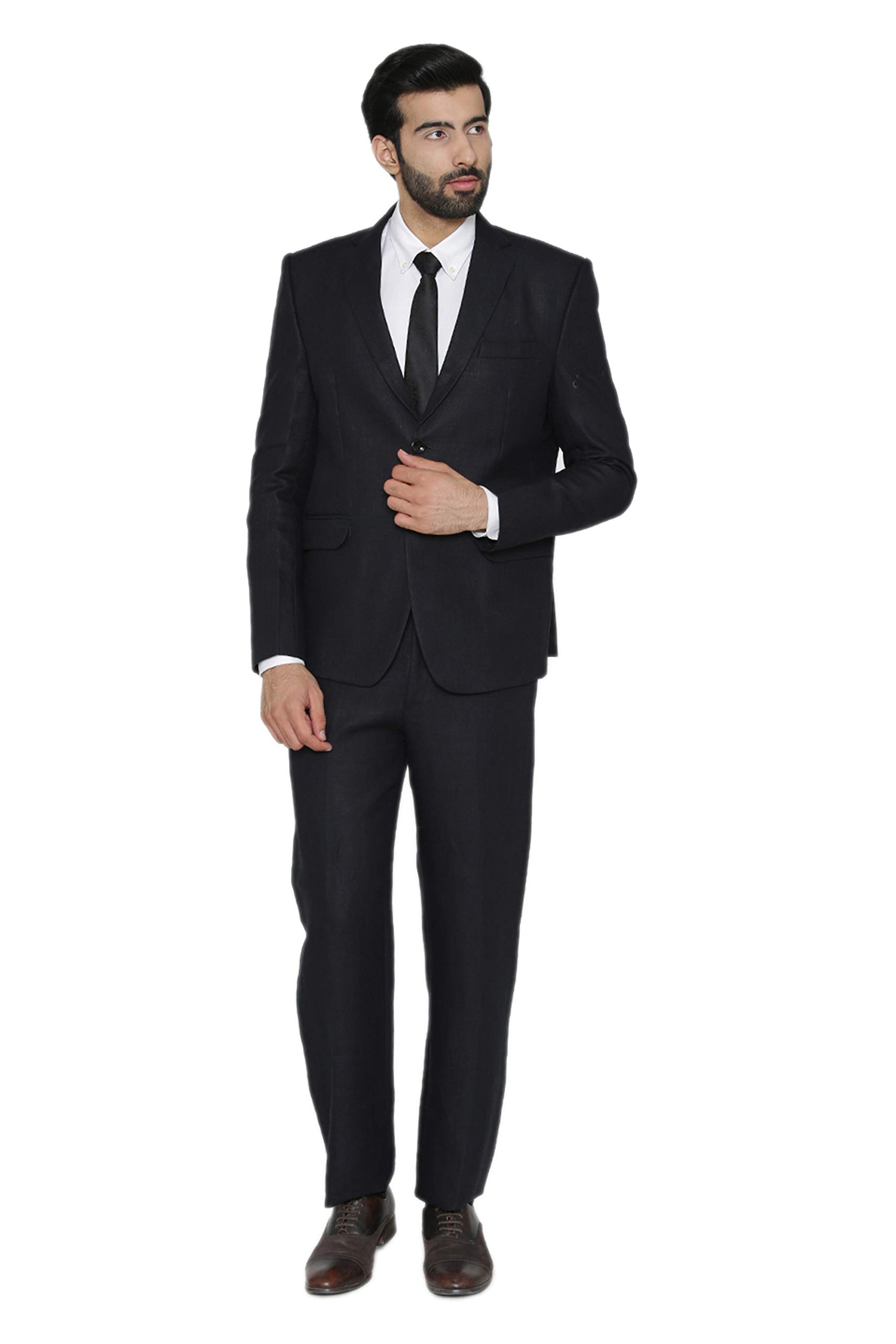 Vintage Men's Sky Blue Pure Linen Suit - Lightweight Breathable Summer Wedding & Business Formal Attire