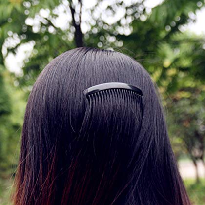 Stylish Black Plastic Hair Clips for Women & Girls - 2 Pack Hair Accessories for School, Work & Everyday Use