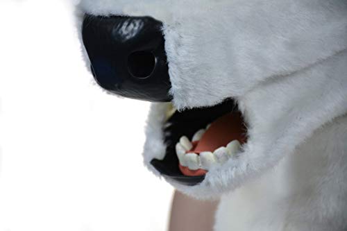 SHENGUS Halloween Party Mask - Realistic Moving Mouth Cow Mask, Furry Animal Costume Accessory for Adults & Kids (Black) - Perfect for Halloween Parties, Cosplay, and Themed Events