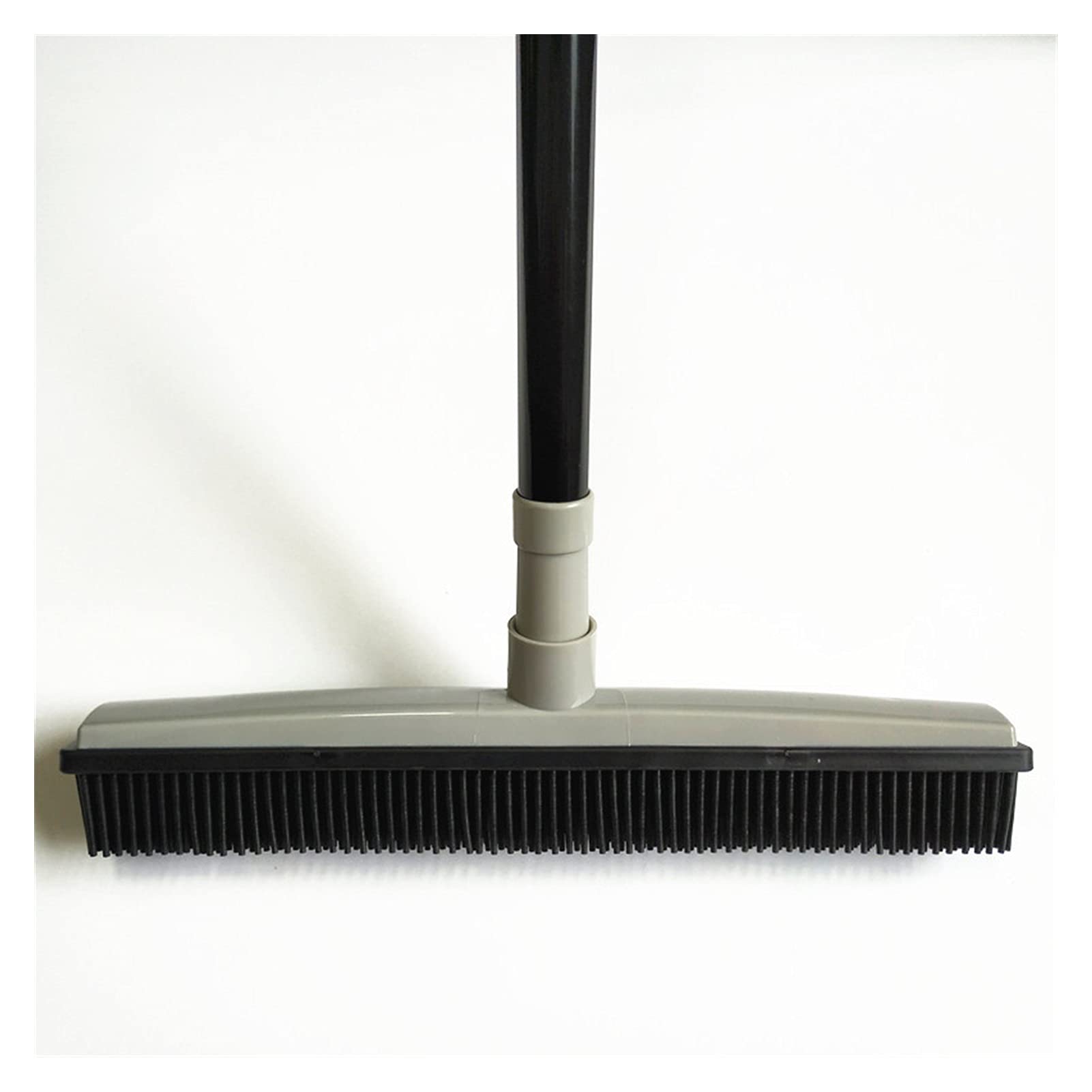 Gray Floor Sweeper & Pet Hair Broom - Dust Scraper, Carpet Cleaner & Rubber Brush for Hard Floors, Windows - No Hand Wash Mop Alternative for Home Cleaning (Perfect for Pet Owners & Hardwood Floors)