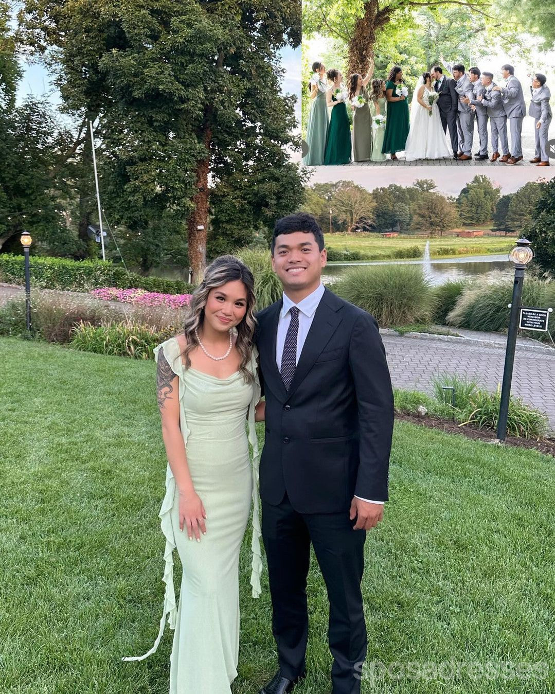 Elegant Green Mermaid Maxi Long Prom Dress for Women - Formal Evening Gown for Parties, Homecoming, Weddings & Special Occasions