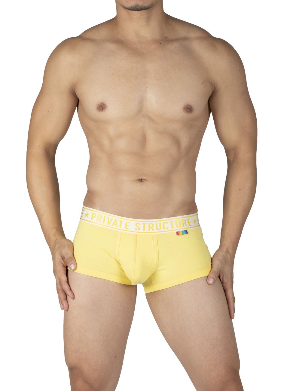 Premium Men's Mid Waist Trunks - 2 Pack Comfortable Underwear (Yellow & Blue) - Perfect for Gym, Travel & Everyday Wear