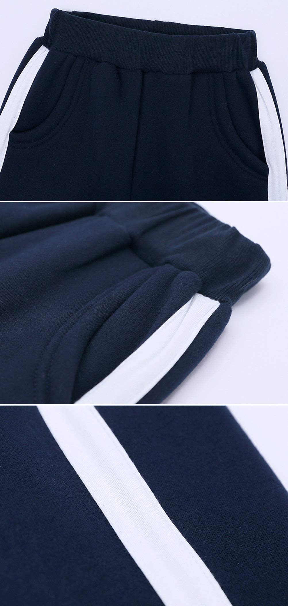 DCUTERQ Boys Cotton Athletic Pants - Toddler Fleece Jogger Sweatpants for Kids - Unisex Baby Casual Active Trousers - Perfect for Playtime, Sports & Everyday Wear