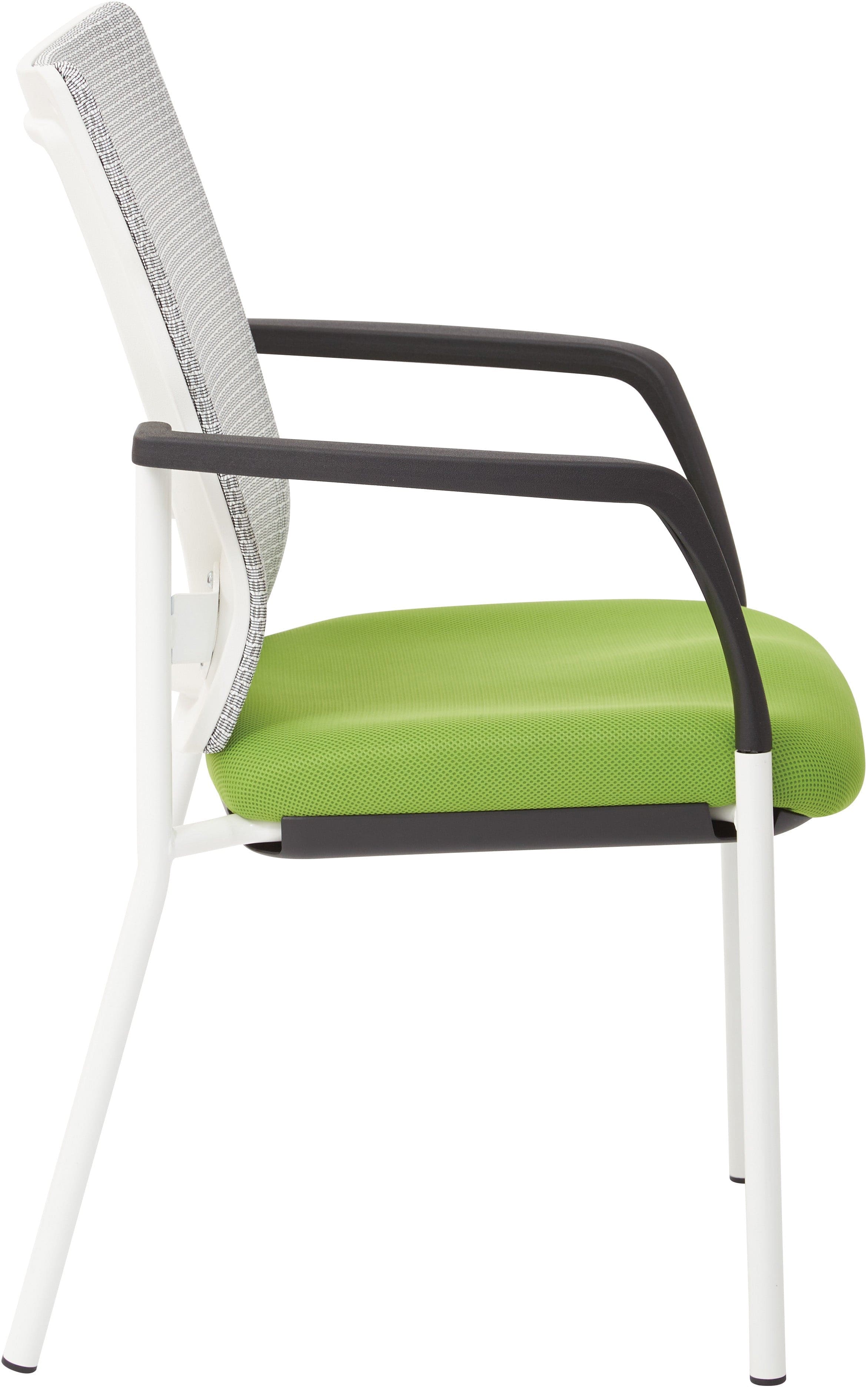 Office Star ProGrid® Mesh Back Visitor Chair [8810W] - Ergonomic Office Seating for Guests & Waiting Rooms, Comfortable Support for Home & Business Use