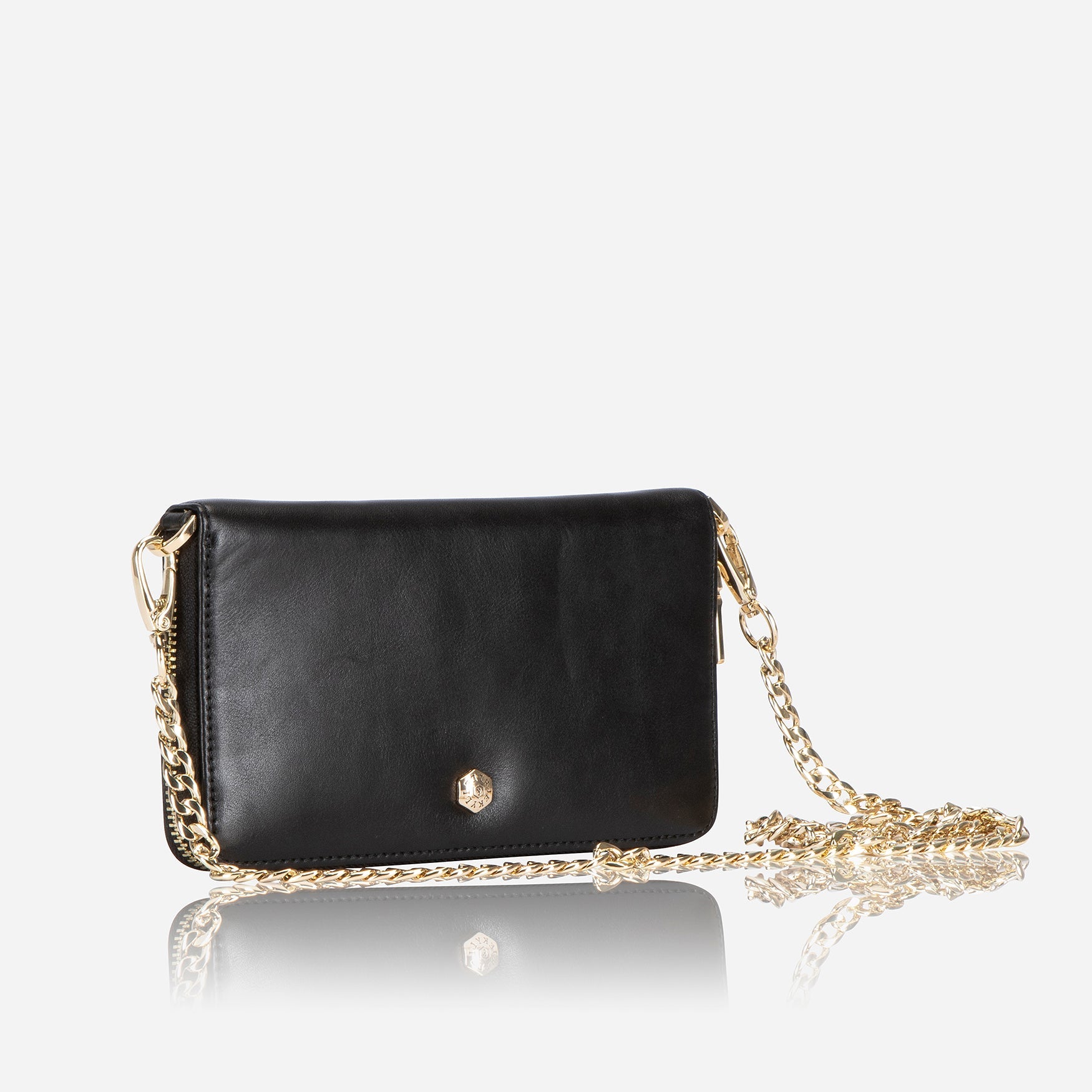 Jekyll & Hide Paris Chain Purse Women's Handbag - Stylish Black Crossbody Bag for Evening Parties, Date Night & Special Occasions