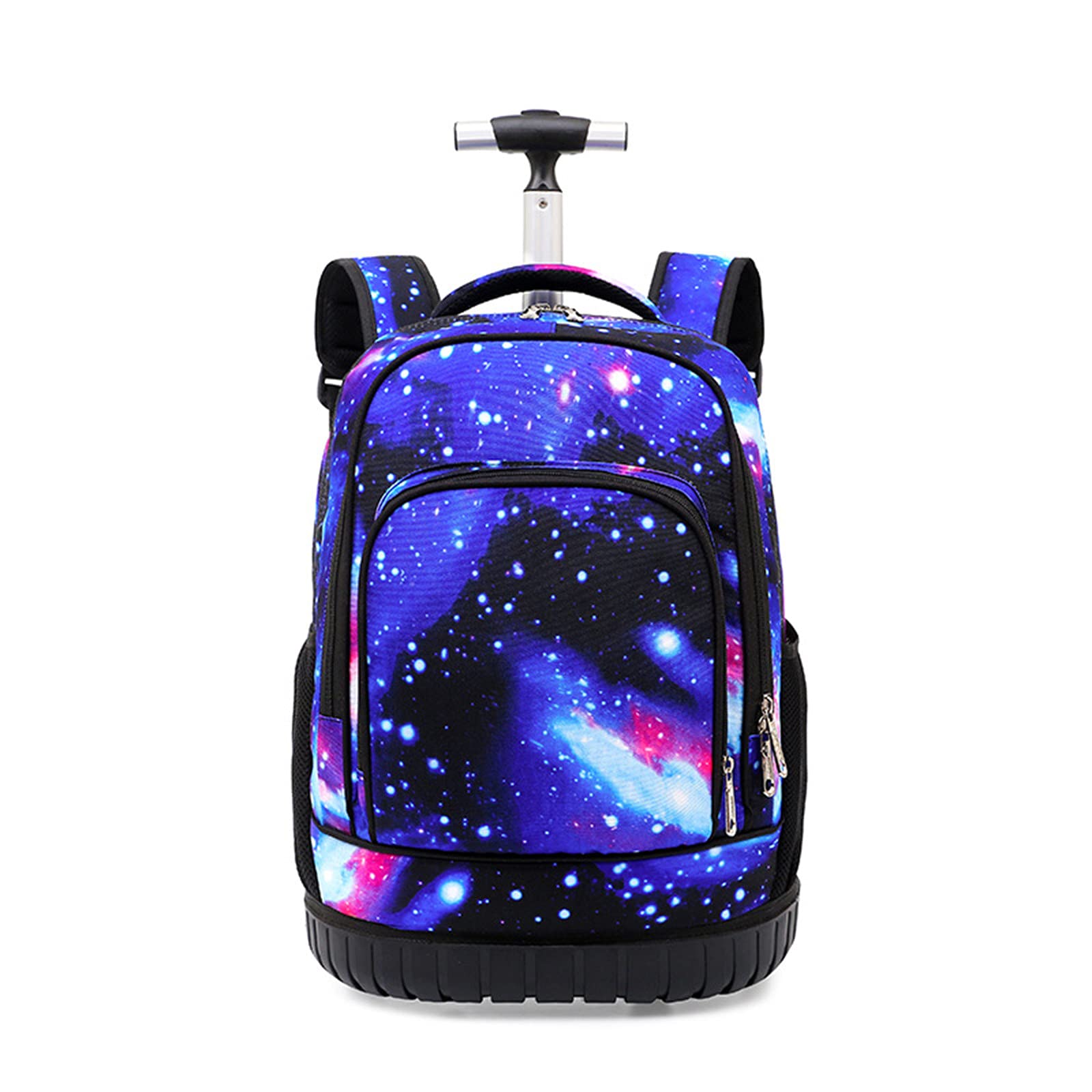 19 Inch Rolling Backpack for Kids, Students & Adults - Multifunctional Sky Blue School Backpack with Wheels - Perfect for Kindergarten, College, Travel & Daily Commute