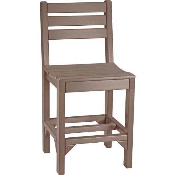 Island Side Chair - Modern Wicker Patio Dining Chair for Outdoor, Garden, Poolside & Porch Use - Lightweight & Durable Rattan Furniture for Backyard, Deck & Balcony