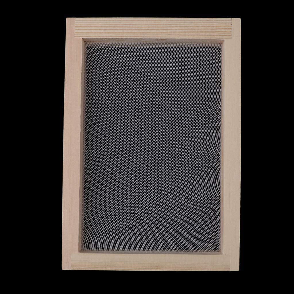 3Pcs Wooden Paper Making Mould Frame Kit with Screen Mesh - DIY Handmade Paper Craft Tool for Scrapbooking, Card Making & Art Projects