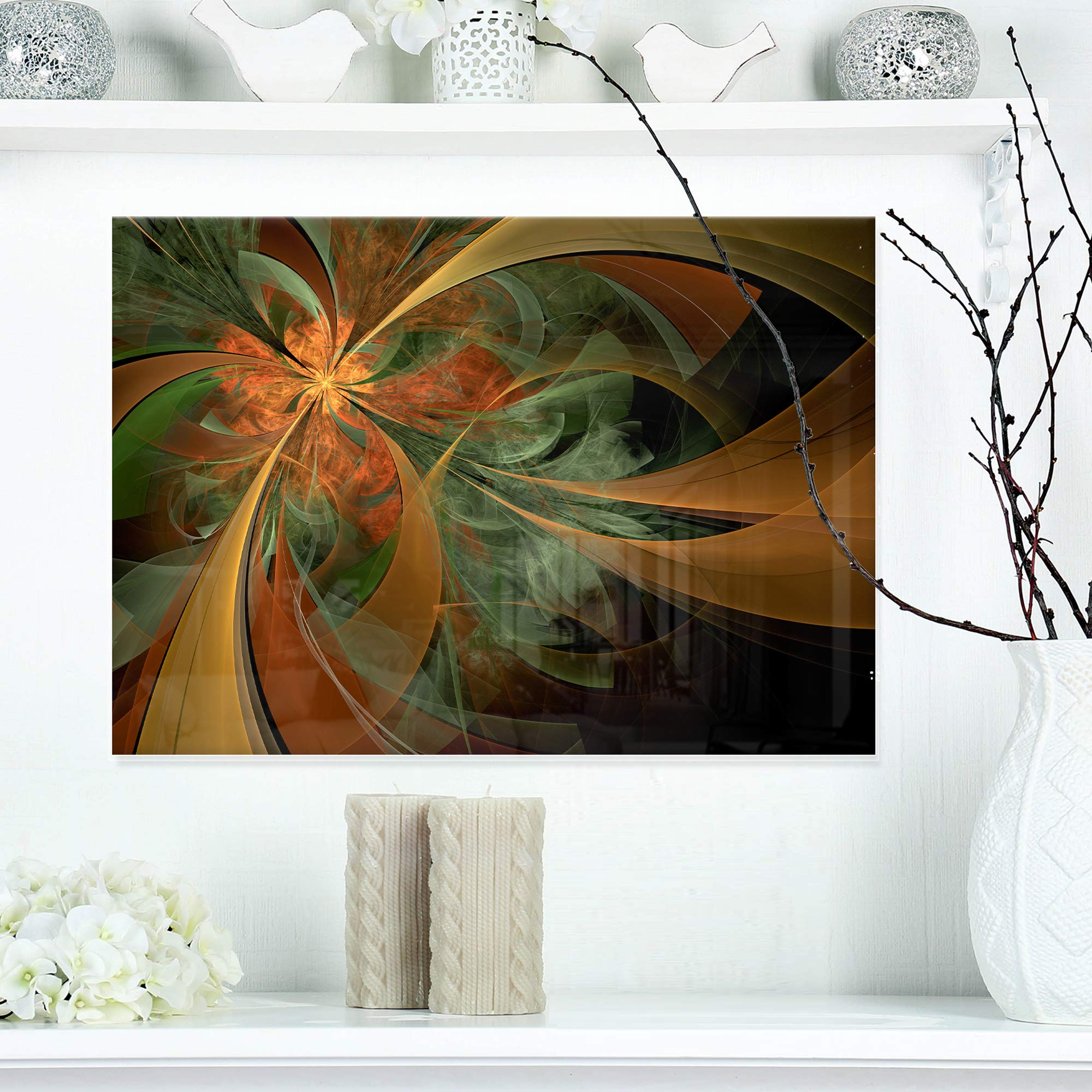 DesignArt Garden Near The House - Landscape Metal Wall Art Decor for Outdoor & Indoor Spaces - Perfect for Patio, Living Room, Bedroom, and Office Decor
