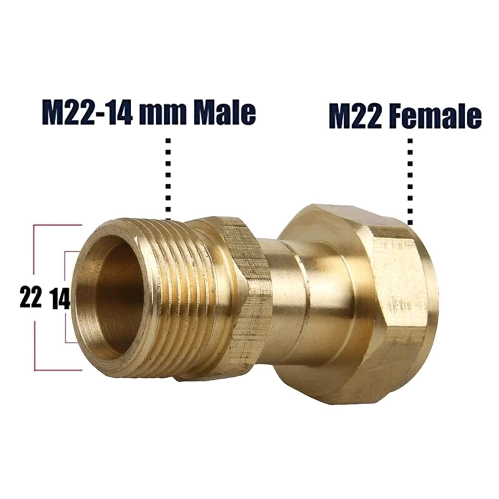 **High Pressure Brass Swivel Joint Nozzle Connector - 1/4 Inch Thread Hose Fitting for Car Washing, Garden Irrigation & Lawn Care - Durable Home & Outdoor Watering Accessory**    *(Perfect for Pressure Washers, Garden Hoses, and Outdoor Cleaning Tasks)*