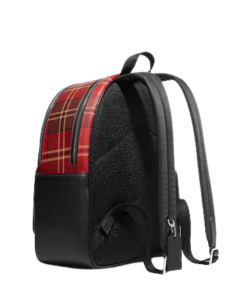 Coach Court Backpack with Tartan Plaid Print - Stylish Laptop Backpack for Women & Men, Perfect for Work, School & Travel Accessories